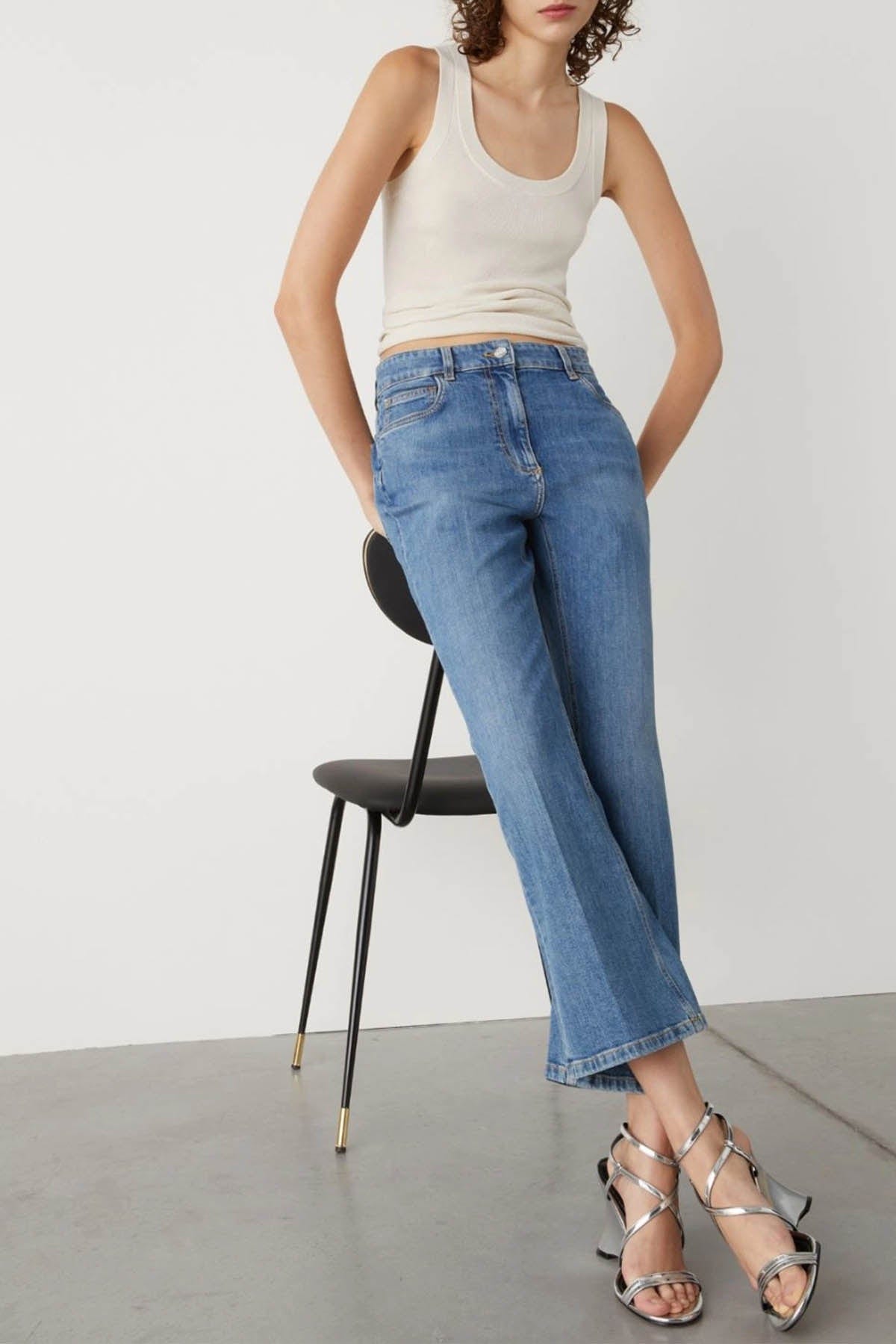 MARELLA PANTALONE IN DENIM  BLU JEANS / 34 Jeans Dritto Donna Marella Fcrop