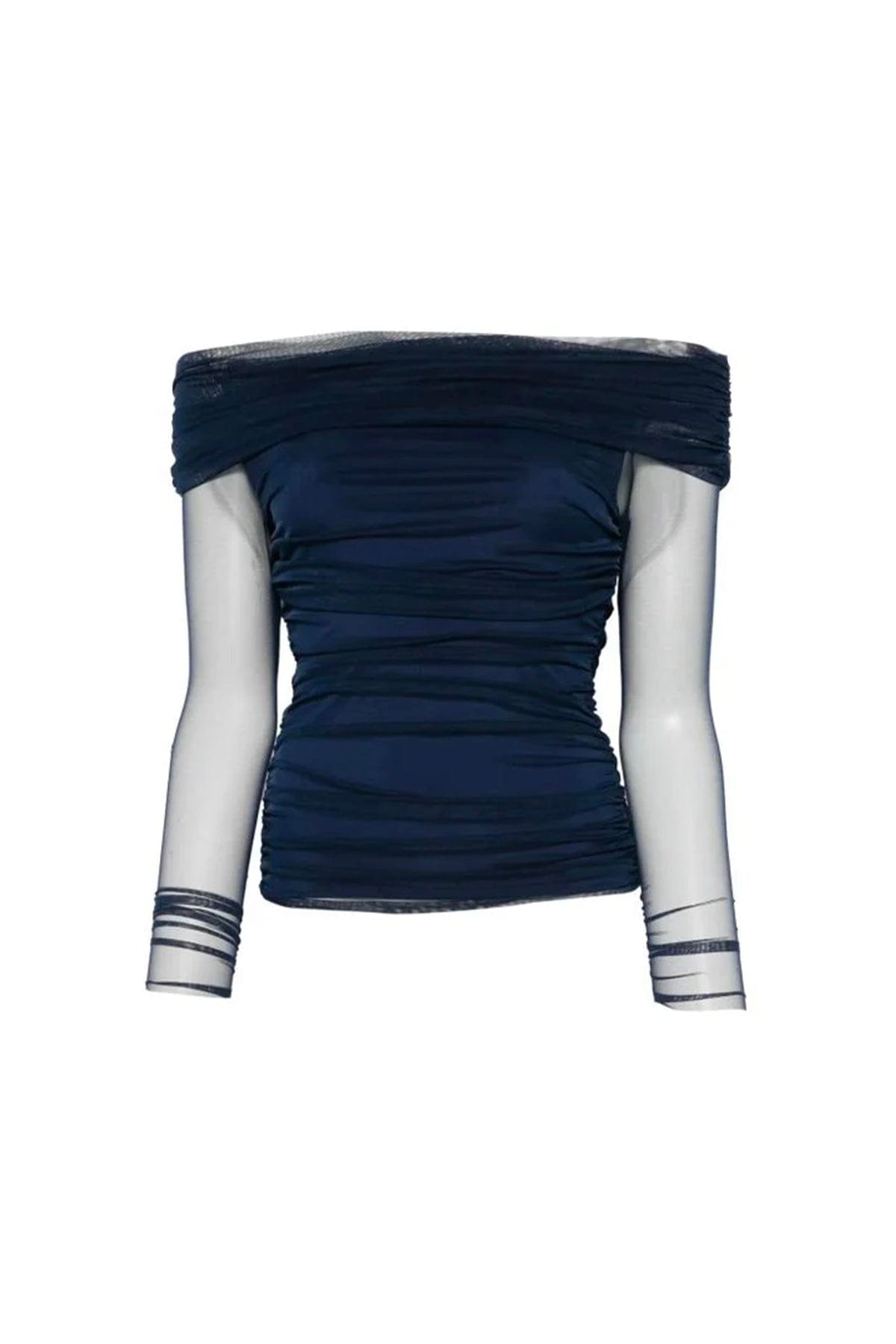 CHIARA BONI TOP-CANOTTIERA IN TES.  BLU NOTTE / 36 Abito elegante Chiara Boni Izumo