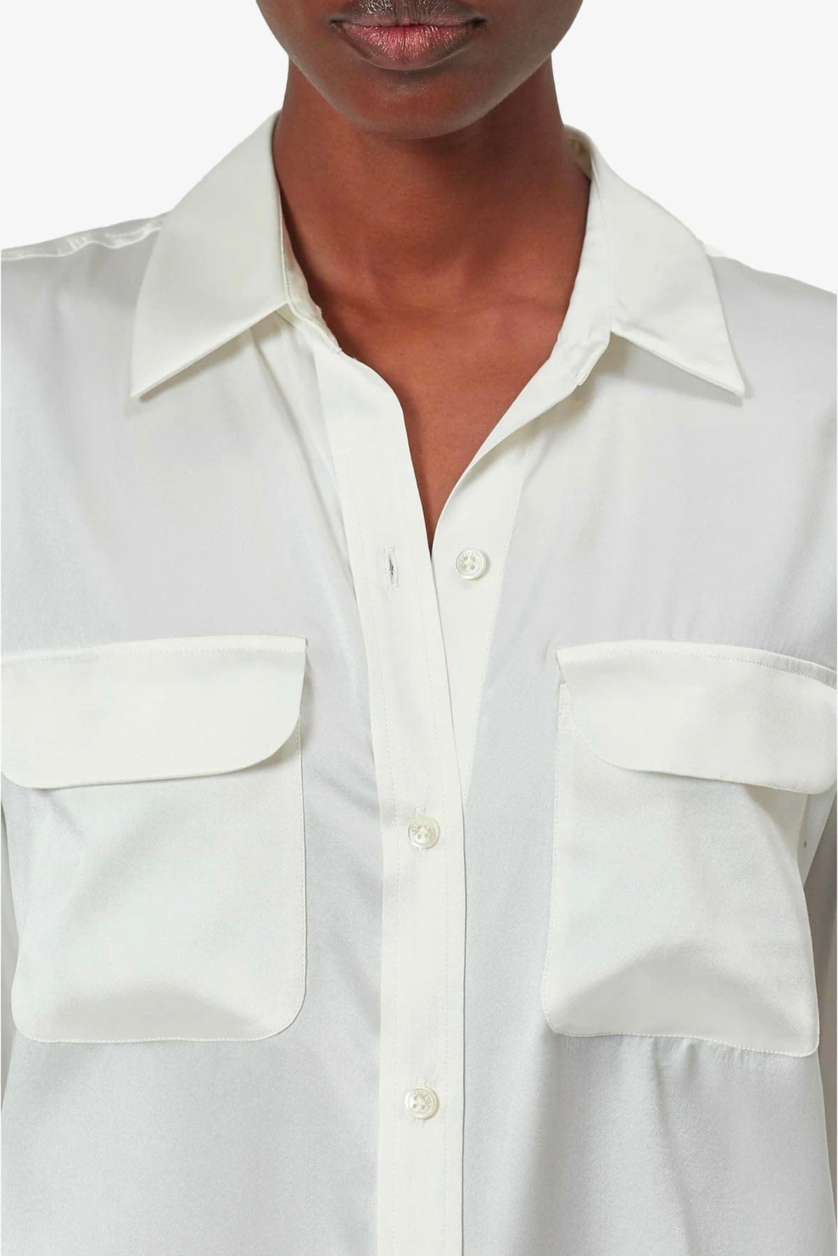 EQUIPMENT FEMME CAMICIA  Camicia Donna in Seta Equipment Signature Nature White