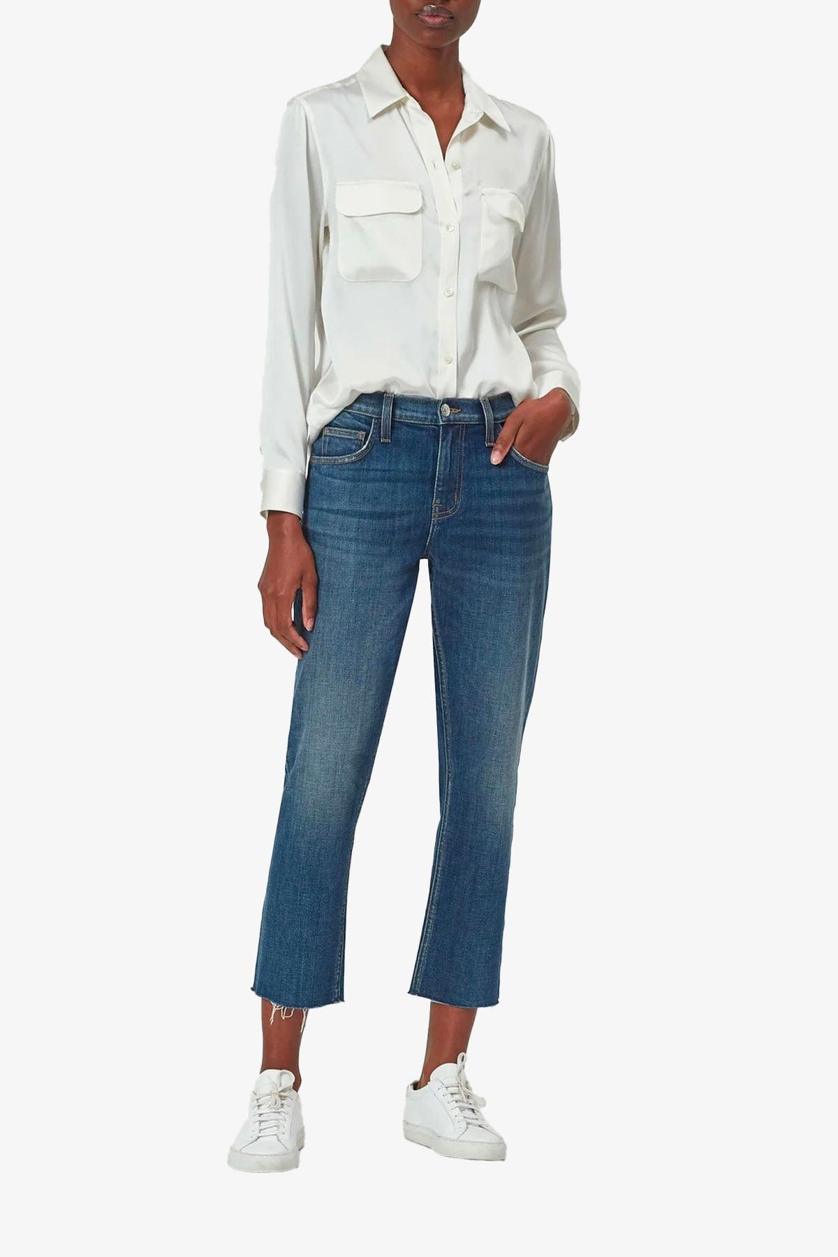 EQUIPMENT FEMME CAMICIA  Camicia Donna in Seta Equipment Signature Nature White