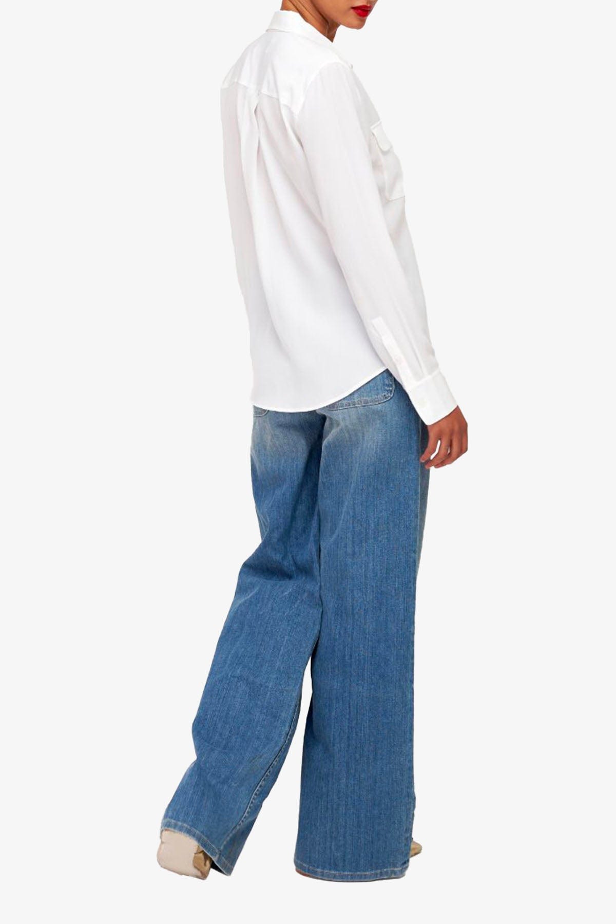 EQUIPMENT FEMME CAMICIA  Camicia Donna Seta Slim Signature Bright White