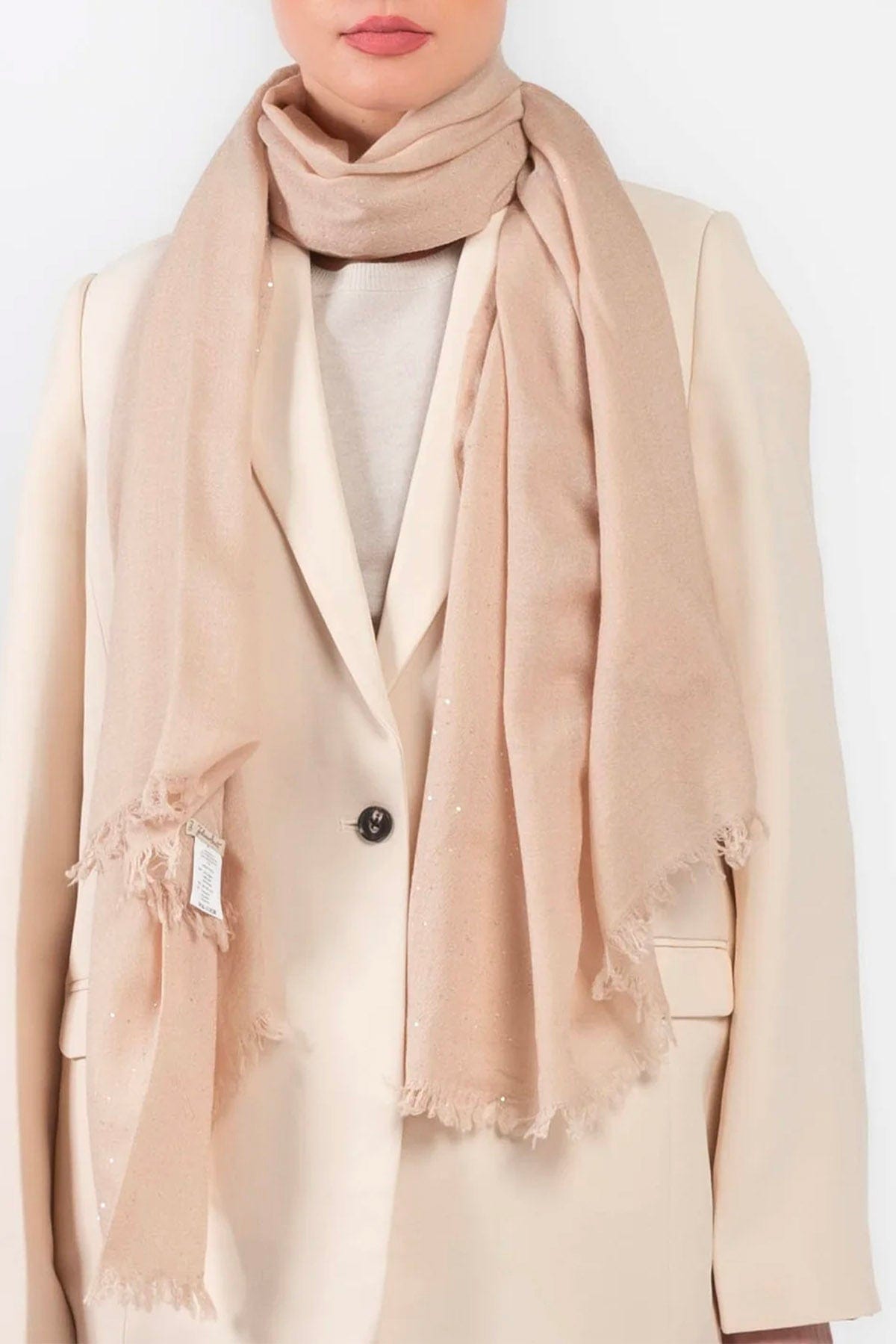 FALIERO SARTI FOULARD-SCIARPA-NASTRO  ROSA CIPRIA / UNICA Foulard rosa cipria Faliero Sarti Clary