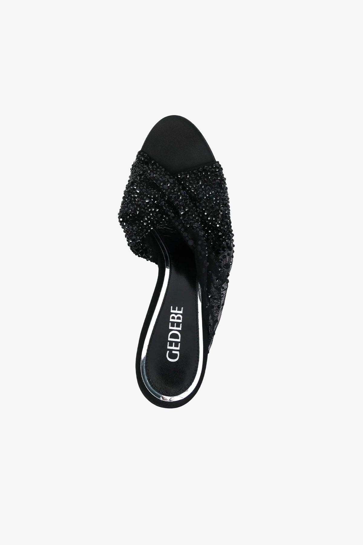 GEDEBE CALZATURE  Decolletes Nera inTulle e Cristalli Mariel Gedebe