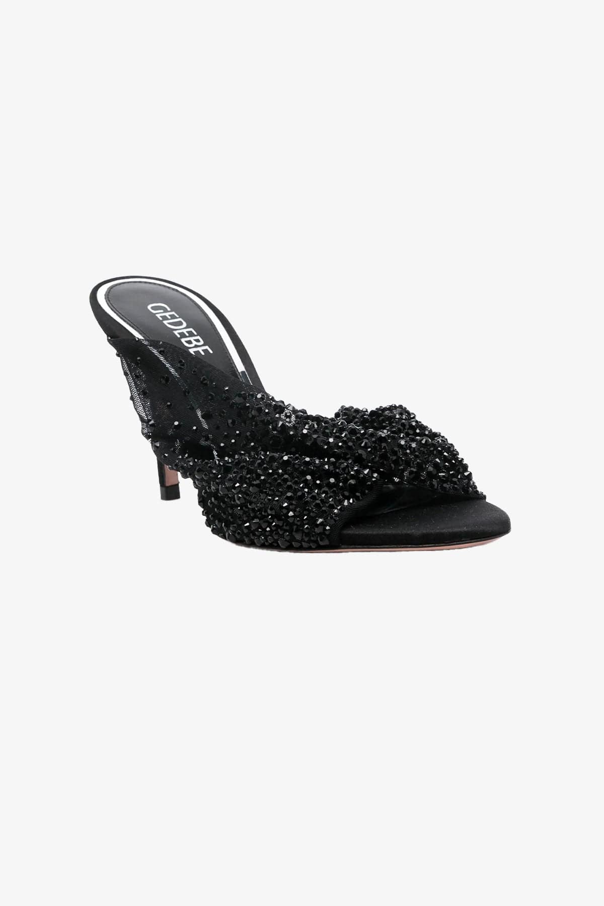 GEDEBE CALZATURE  Decolletes Nera inTulle e Cristalli Mariel Gedebe
