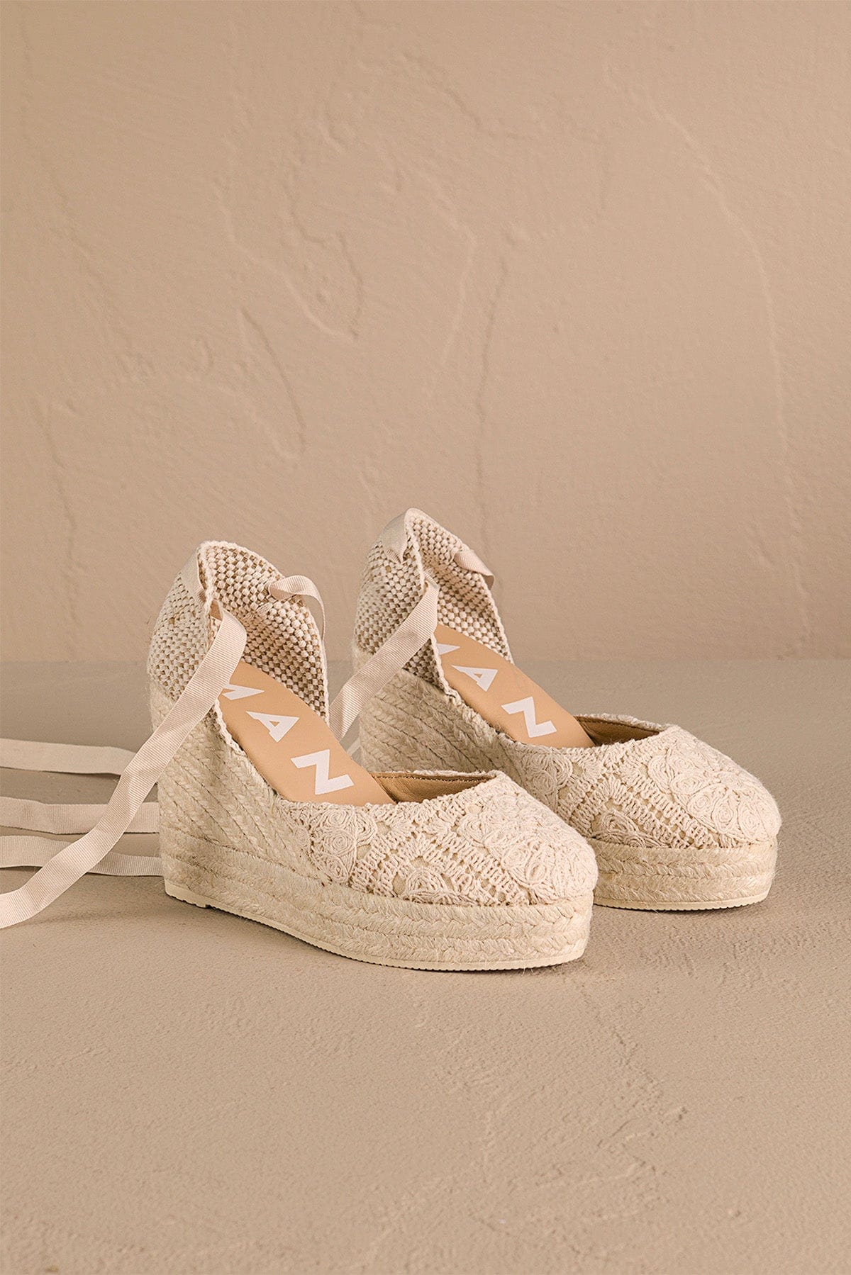 MANEBI CALZATURE  NATURALE / 35 Espadrilles donna crochet colore naturale Manebi G03WV