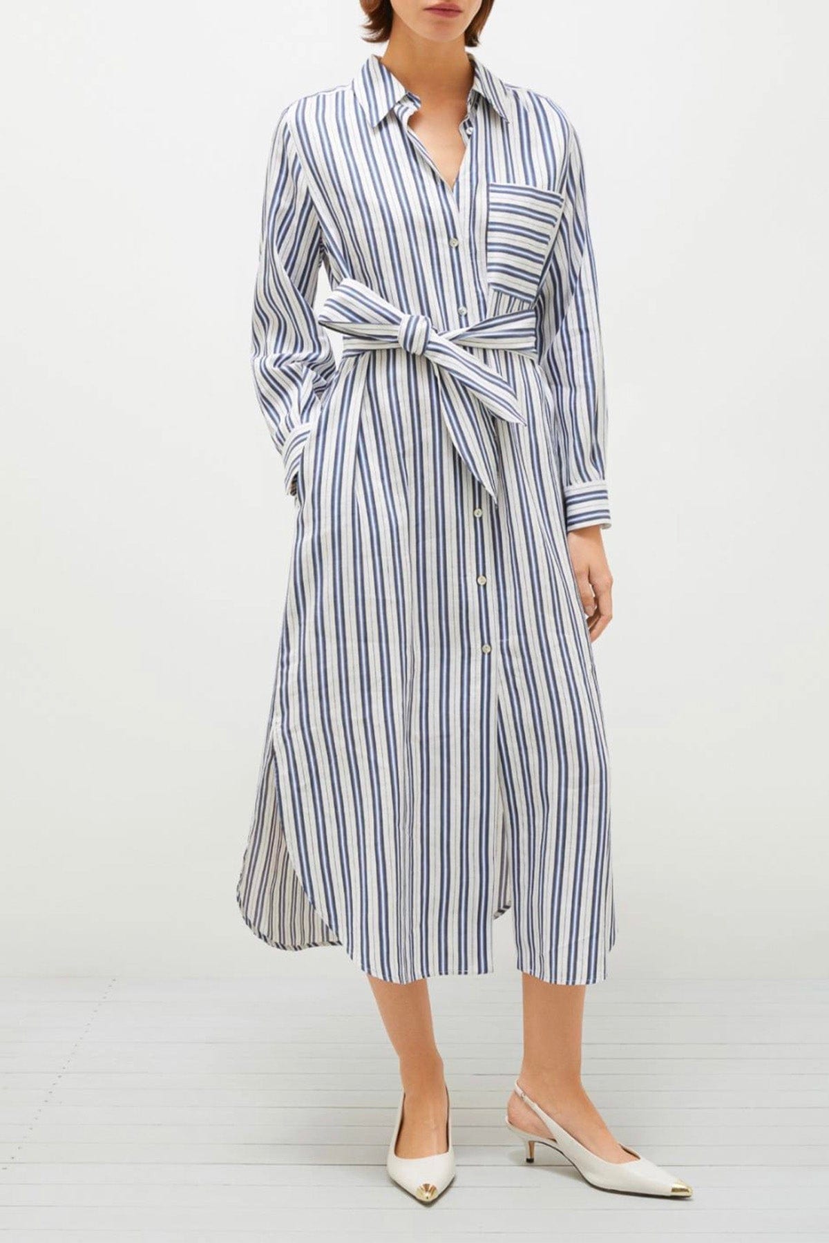MARELLA ABITO  Abito in cotone rigato donna Marella Mare