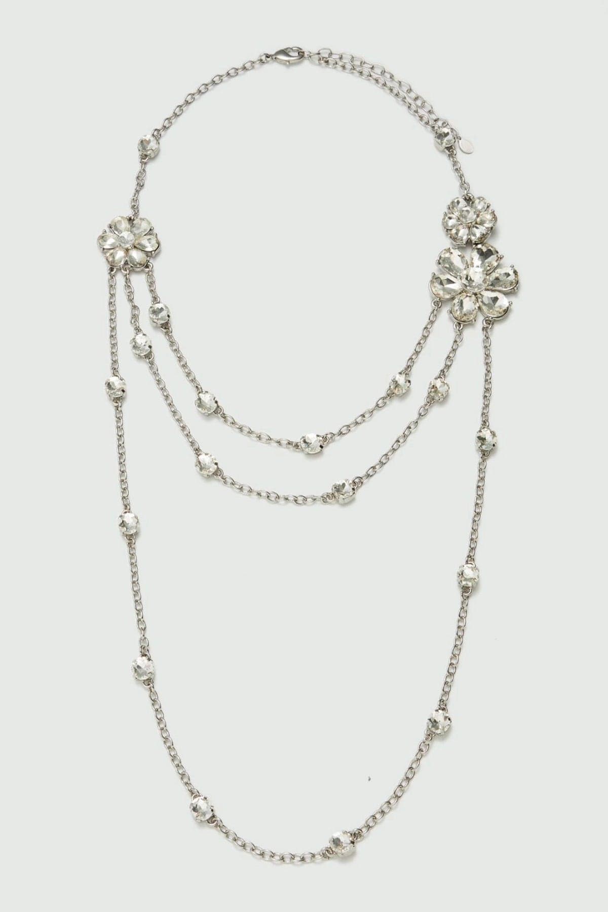 MARELLA BIGIOTTERIA  CRYSTAL / UNICA Collana lunga multigiro con fiori Marella Satira
