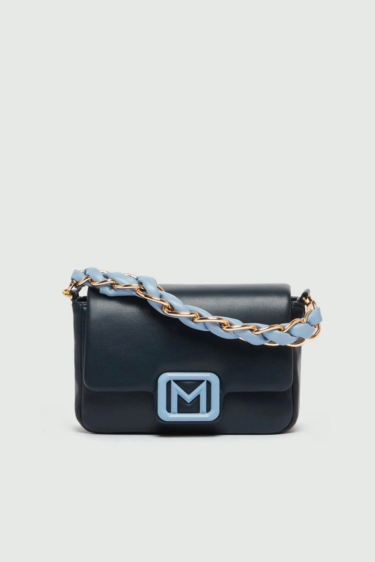 MARELLA BORSA  BLU / UNICA Borsa in pelle vegana Marella Lontra