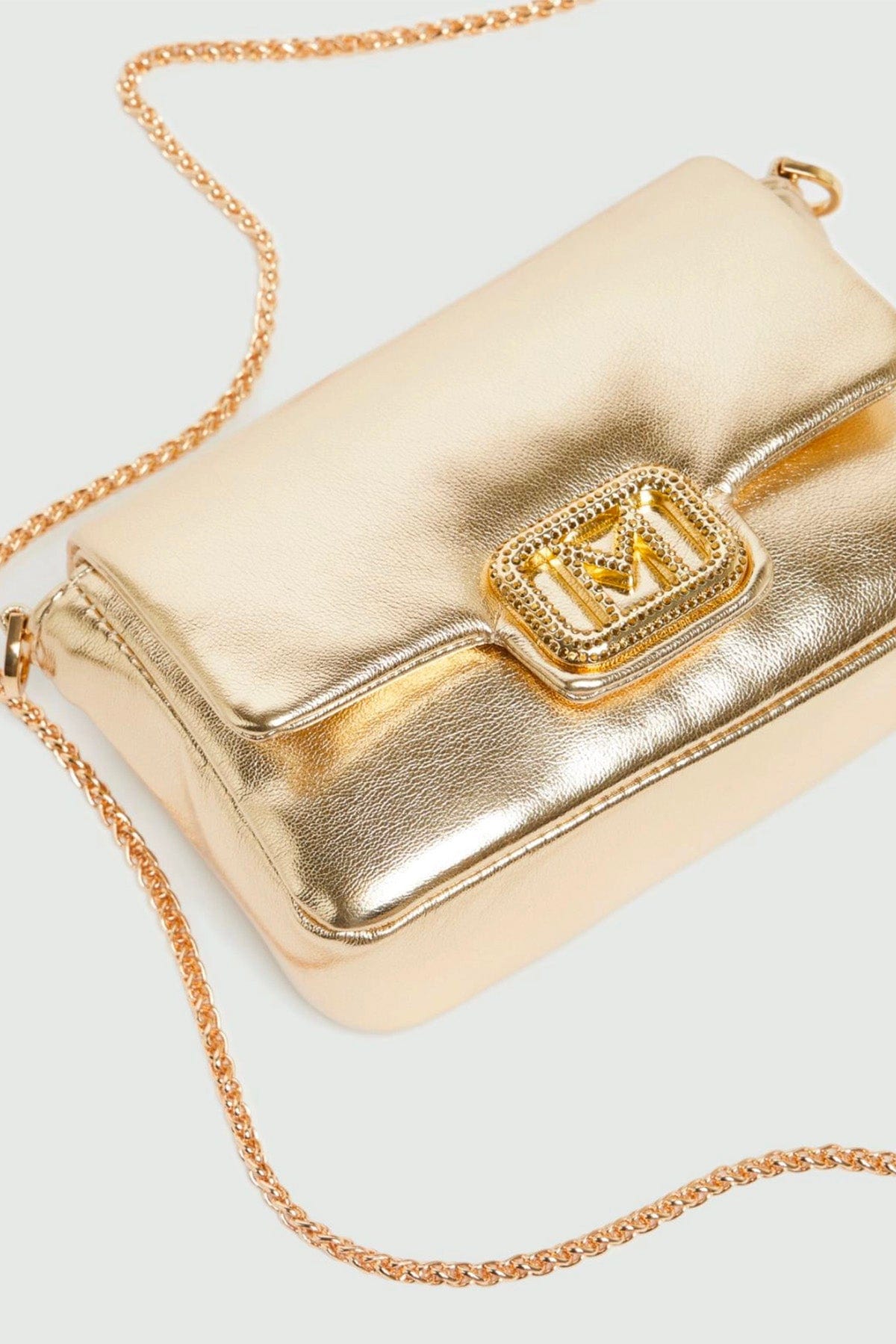 MARELLA BORSA  ORO / UNICA Borsa in pelle vegana oro Marella Lontra2