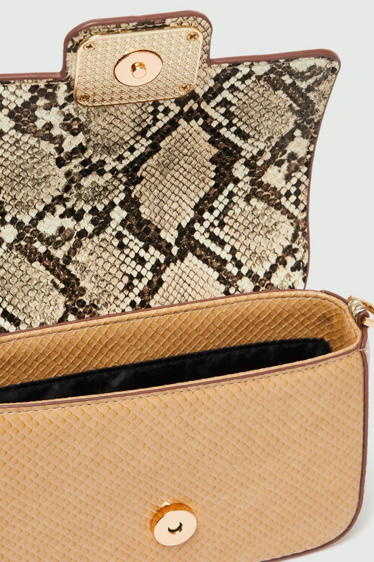 MARELLA BORSA  Borsa in pelle vegana stampa coccodrillo Marella Lontra1