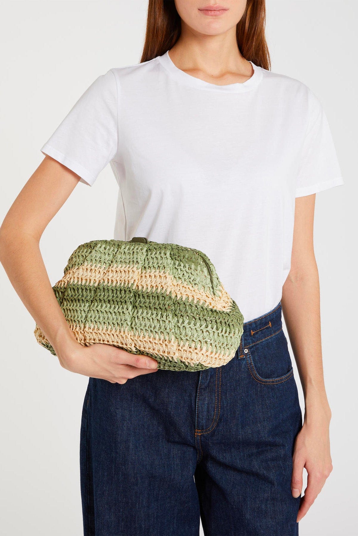 MARELLA BORSA  Borsa intrecciata effetto rafia Donna Marella Orefice