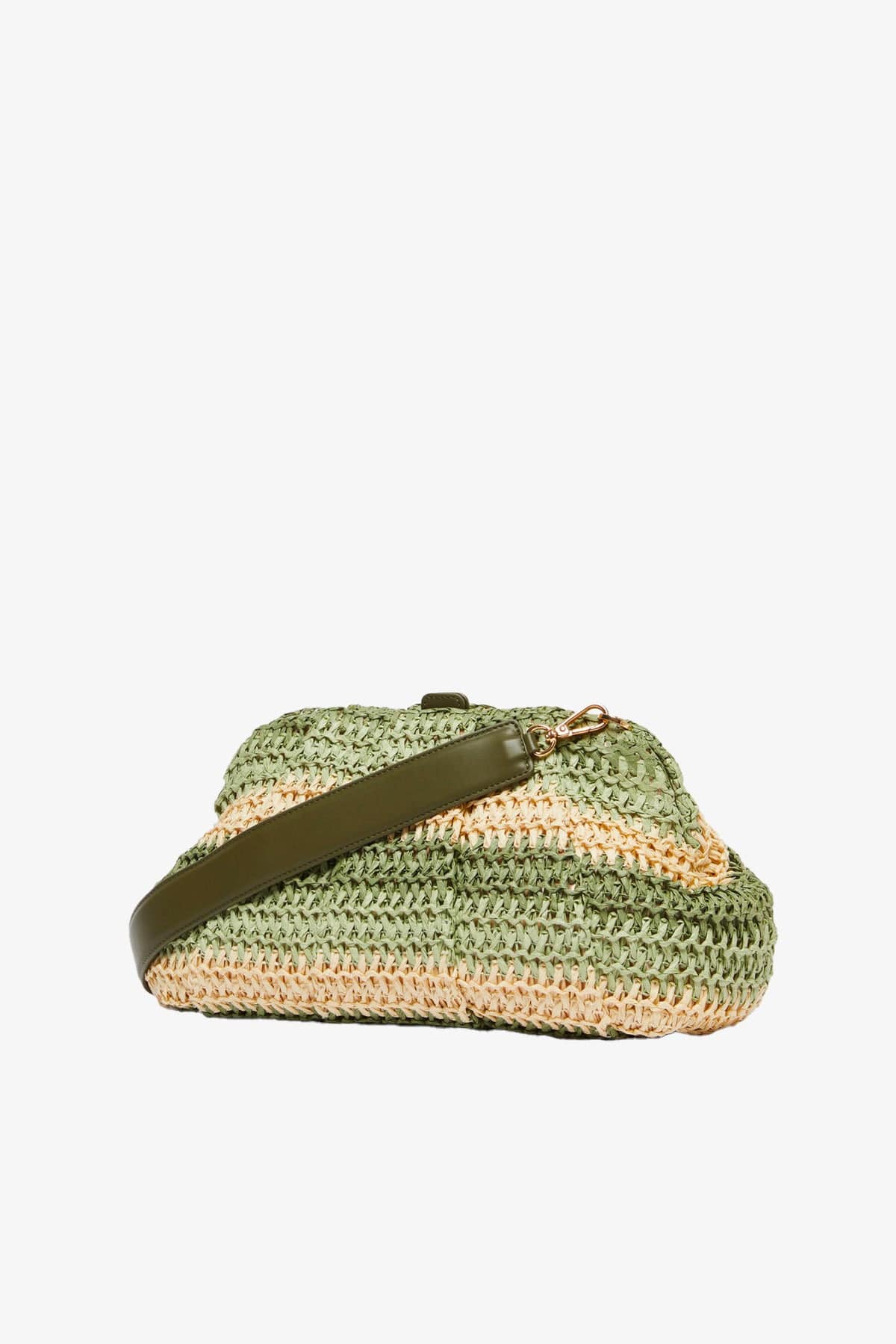 MARELLA BORSA  VERDE / UNICA Borsa intrecciata effetto rafia Donna Marella Orefice