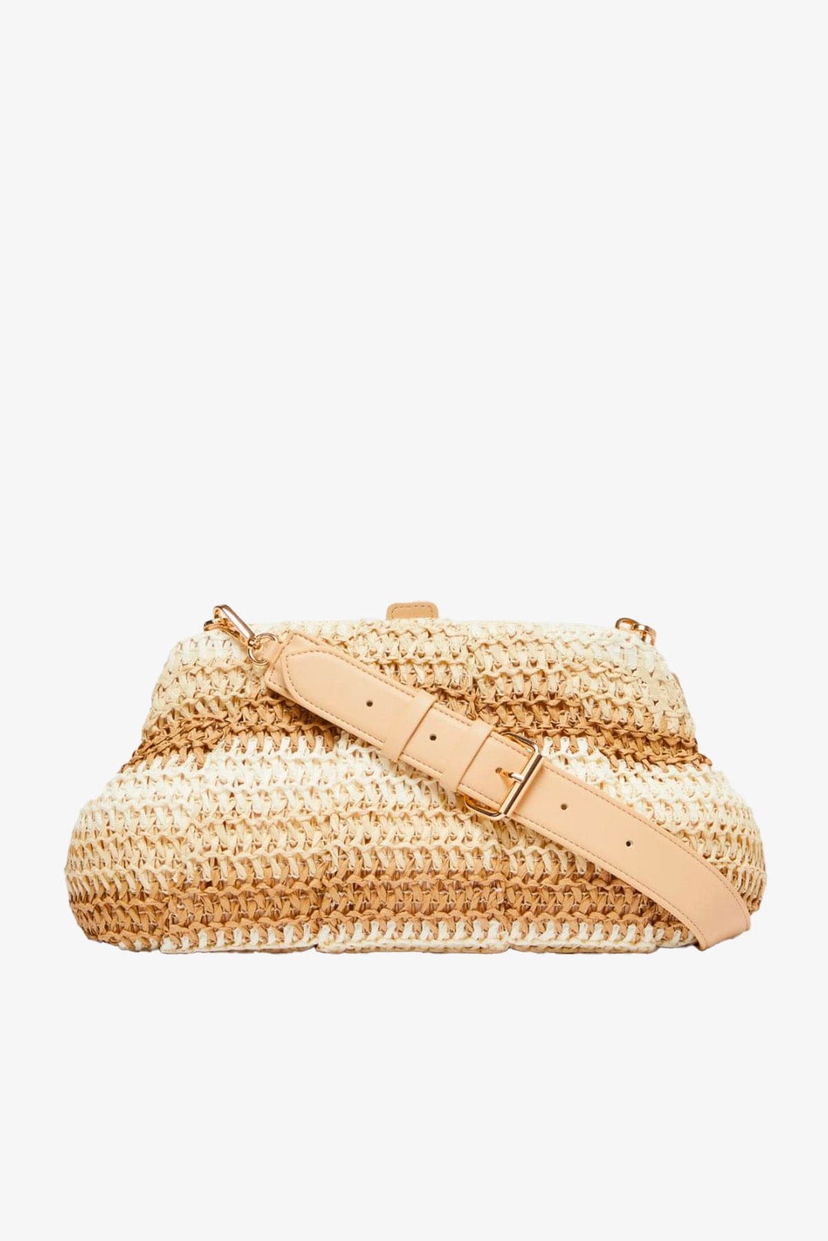 MARELLA BORSA  NATURALE / UNICA Borsa intrecciata effetto rafia Donna Marella Orefice