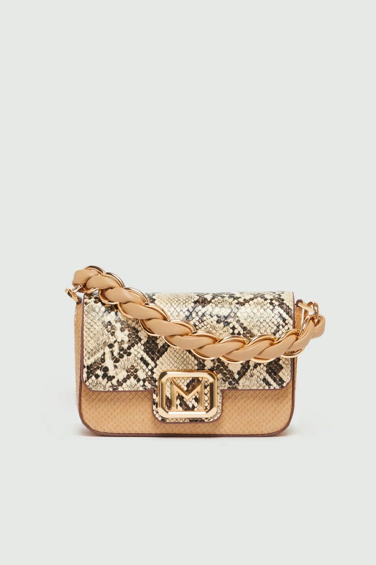 MARELLA BORSA  ROCCIA / UNICA Borsa in pelle vegana stampa coccodrillo Marella Lontra1