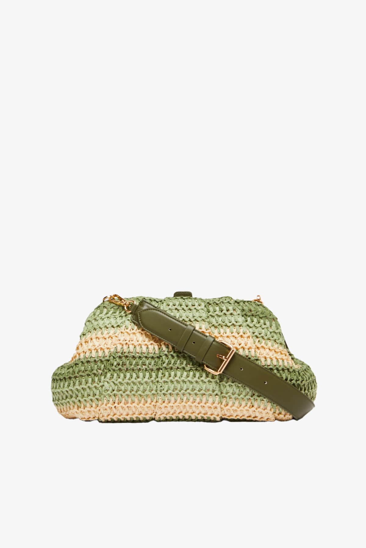 MARELLA BORSA  VERDE / UNICA Borsa intrecciata effetto rafia Donna Marella Orefice