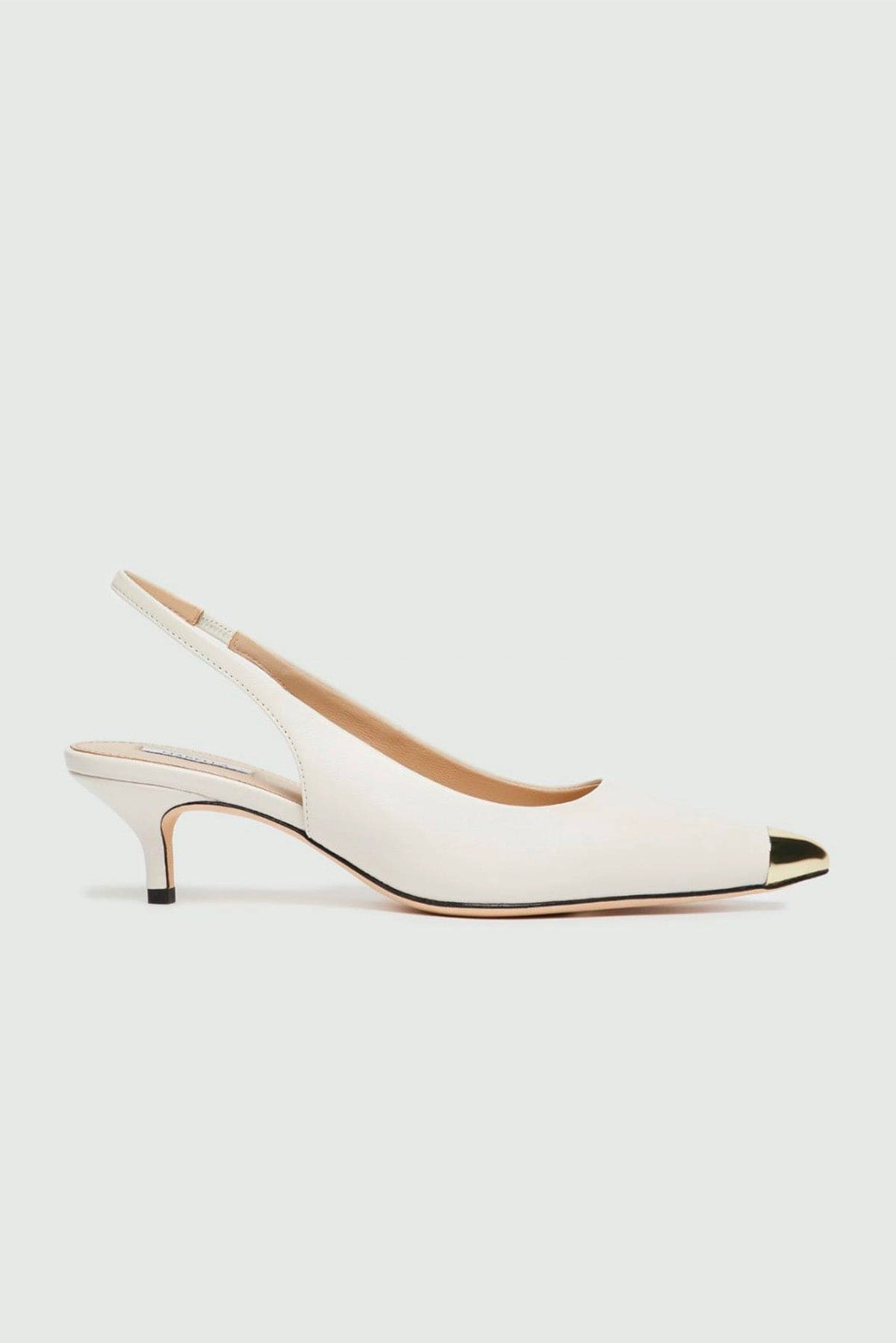 MARELLA CALZATURE  BIANCO / 34 Slingback bianche in nappa Marella Papero