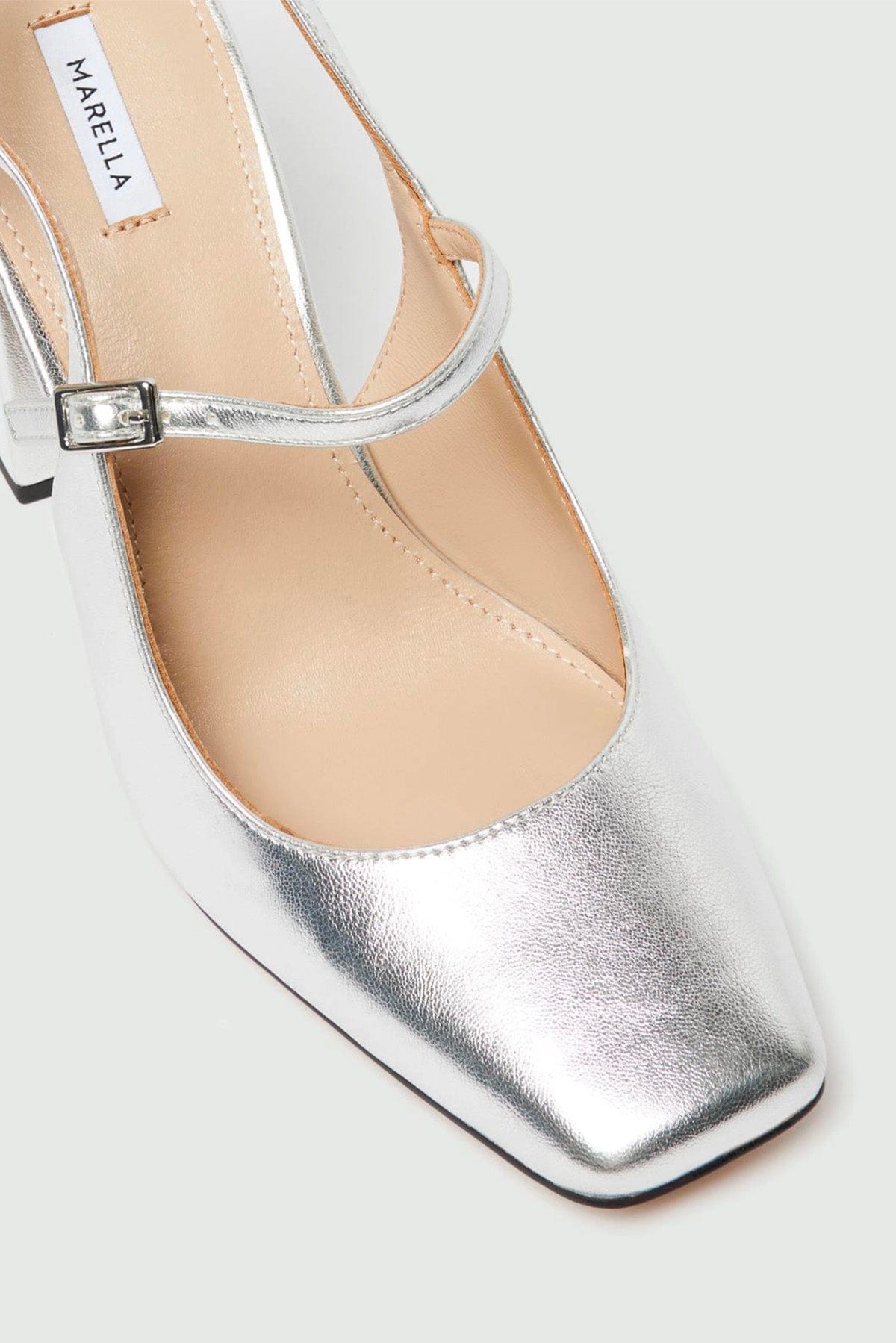 MARELLA CALZATURE  Santali in pelle argento Marella Bessica