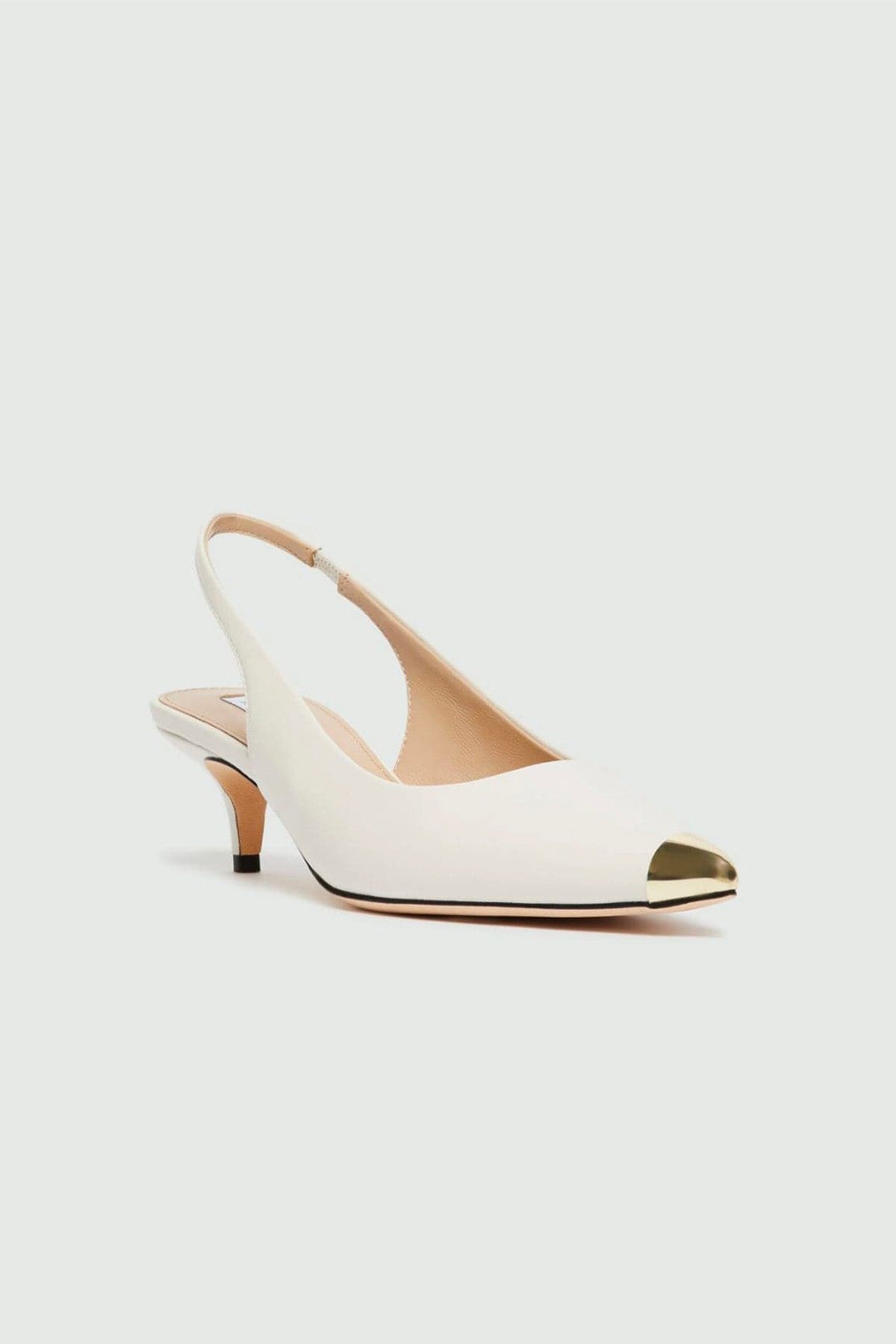 MARELLA CALZATURE  Slingback bianche in nappa Marella Papero