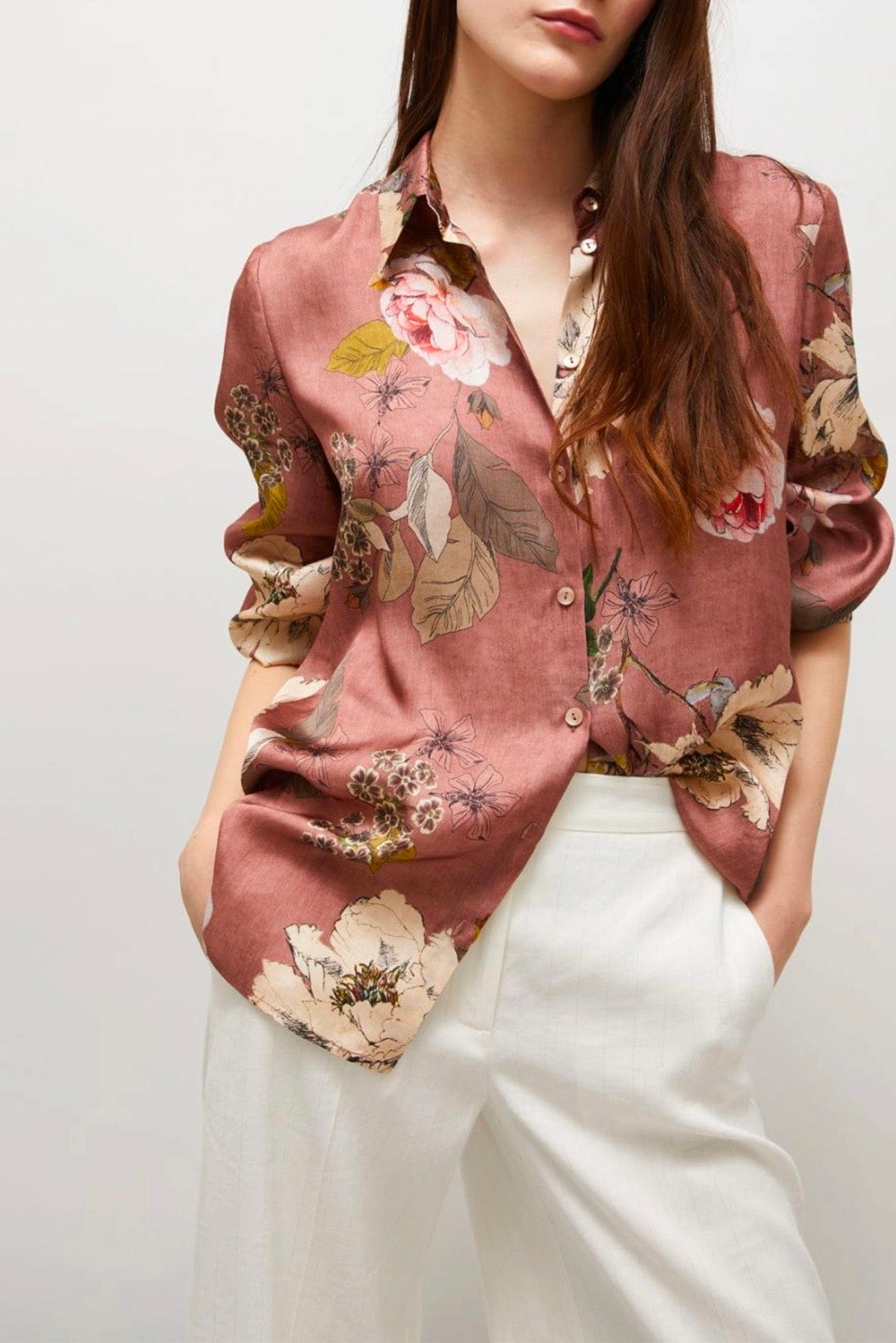 MARELLA CAMICIA  Camicia fiorata donna Marella Irina