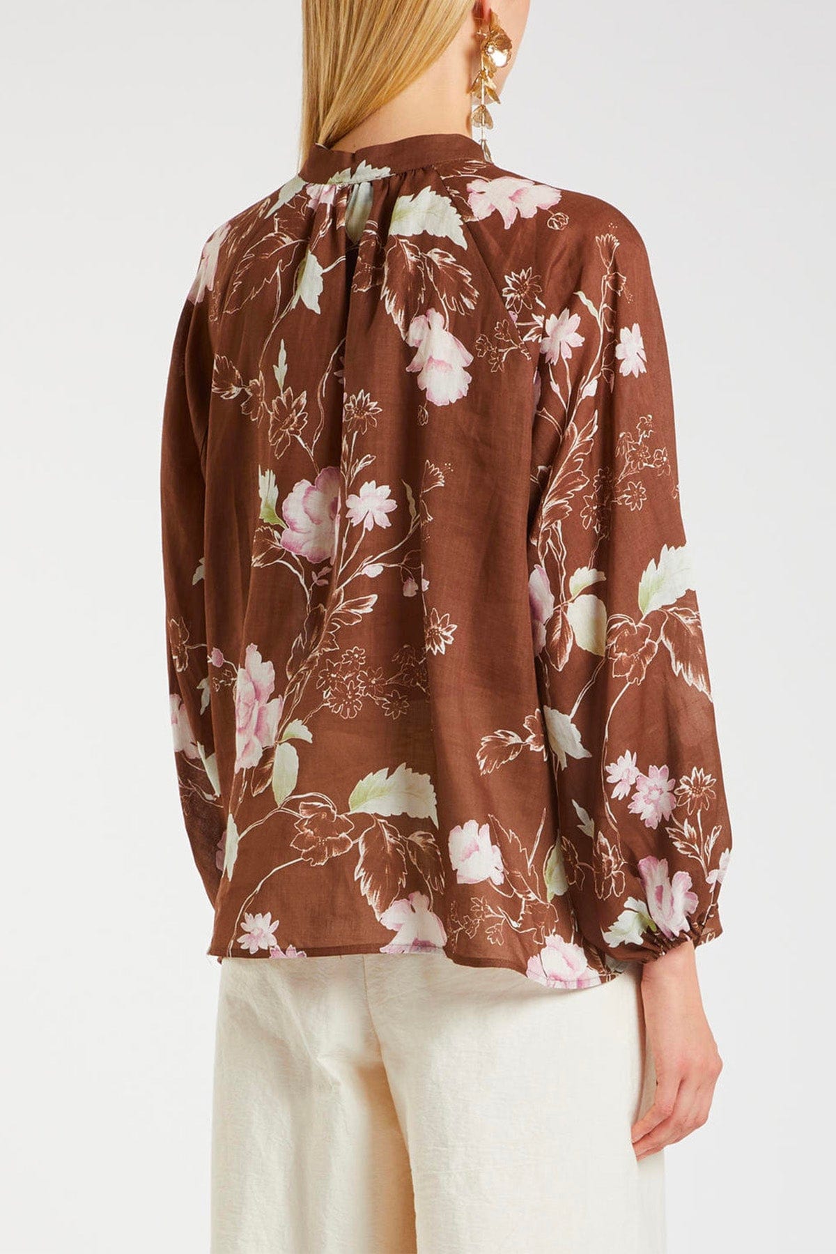 MARELLA CAMICIA  Camicia marrone stampata donna Marella Viterbo