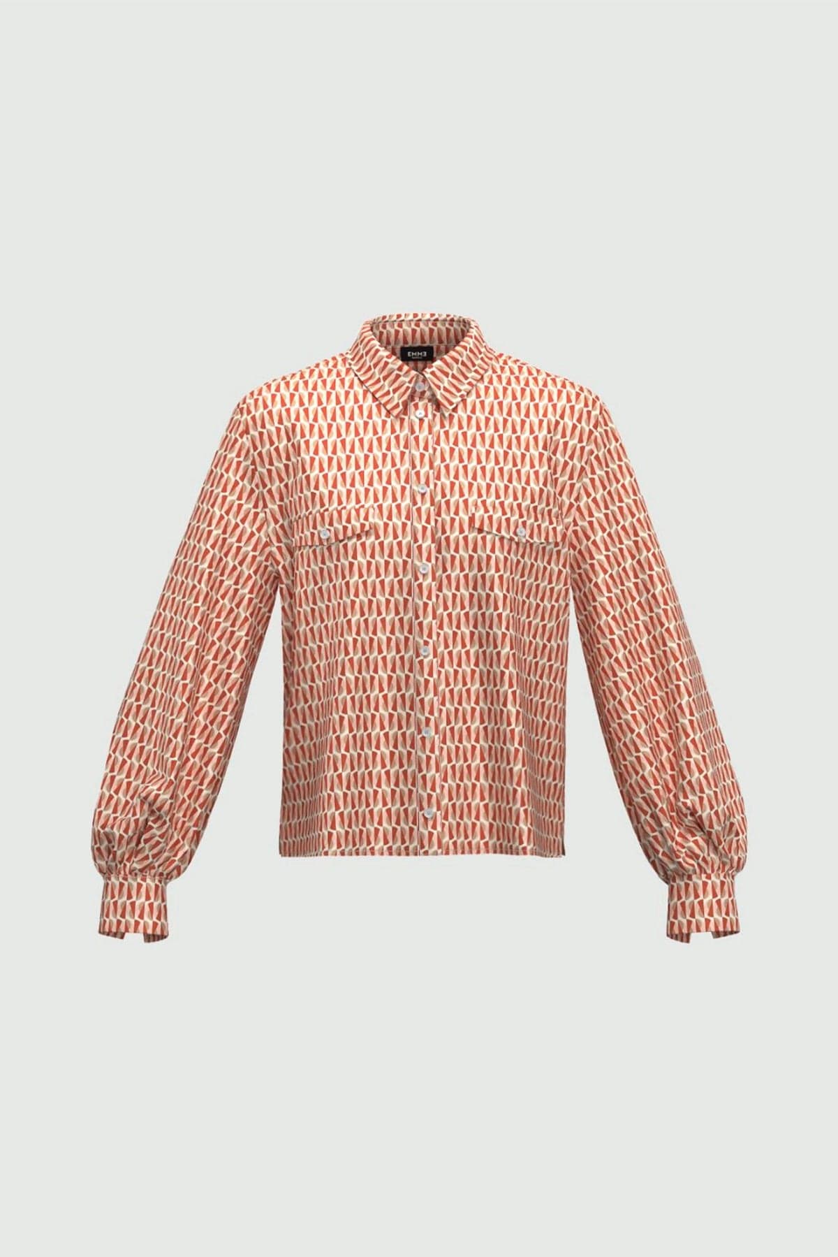 MARELLA CAMICIA  STAMPA MATTONE / 38 Camicia stampata donna Emme Marella Unione