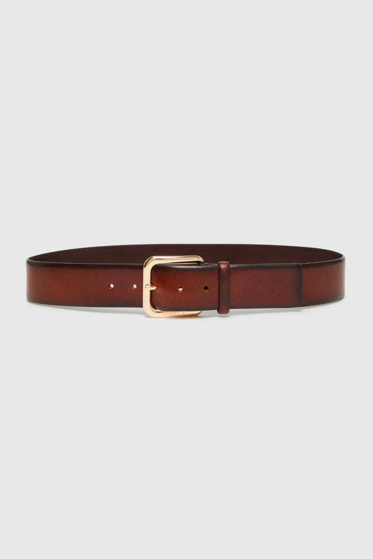 MARELLA CINTURA O BRETELLE  MARRONE / XXS Cintura in pelle con fibbia logata Marella Prince