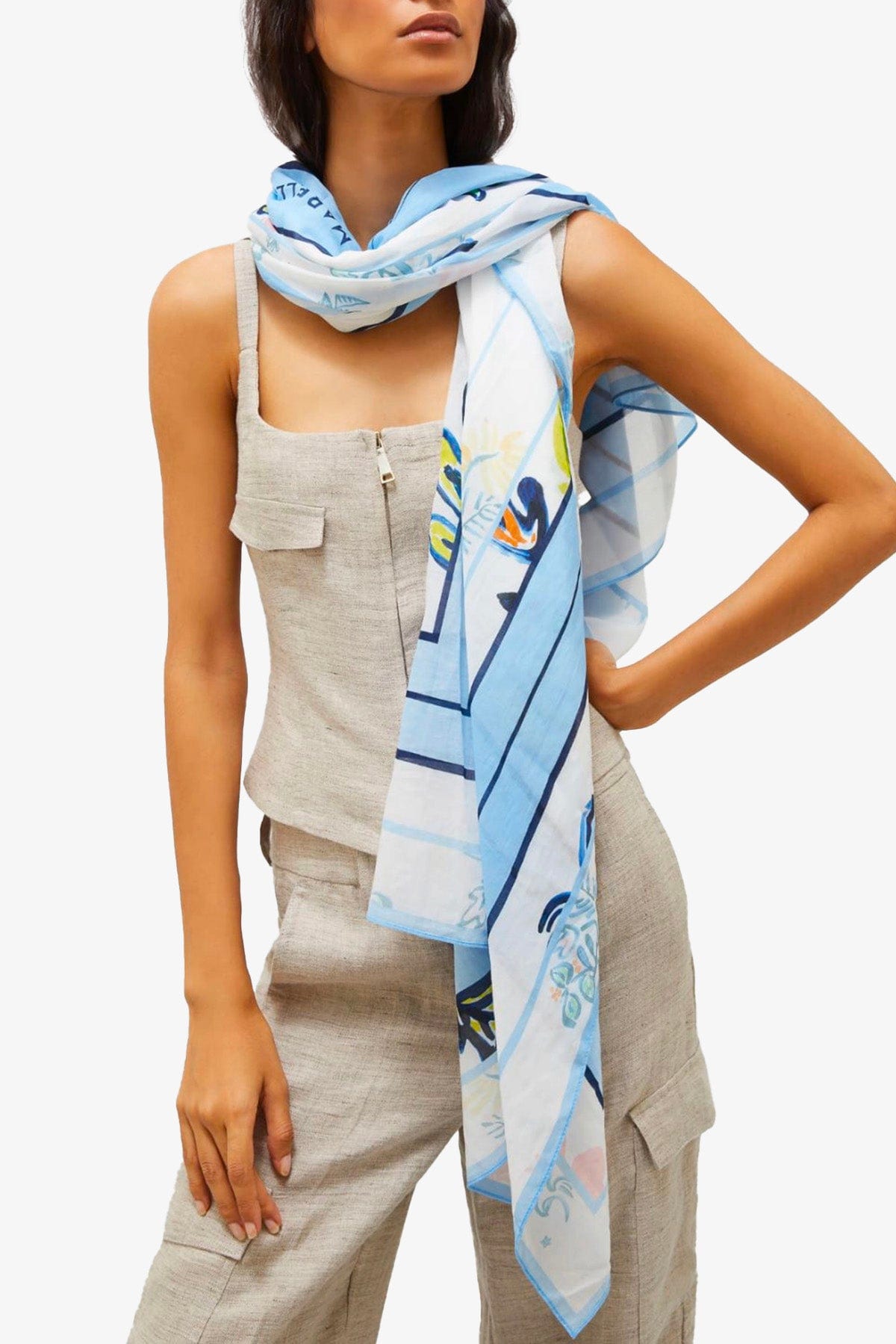 MARELLA FOULARD-SCIARPA-NASTRO  Foulard in cotone donna Marella Immerso