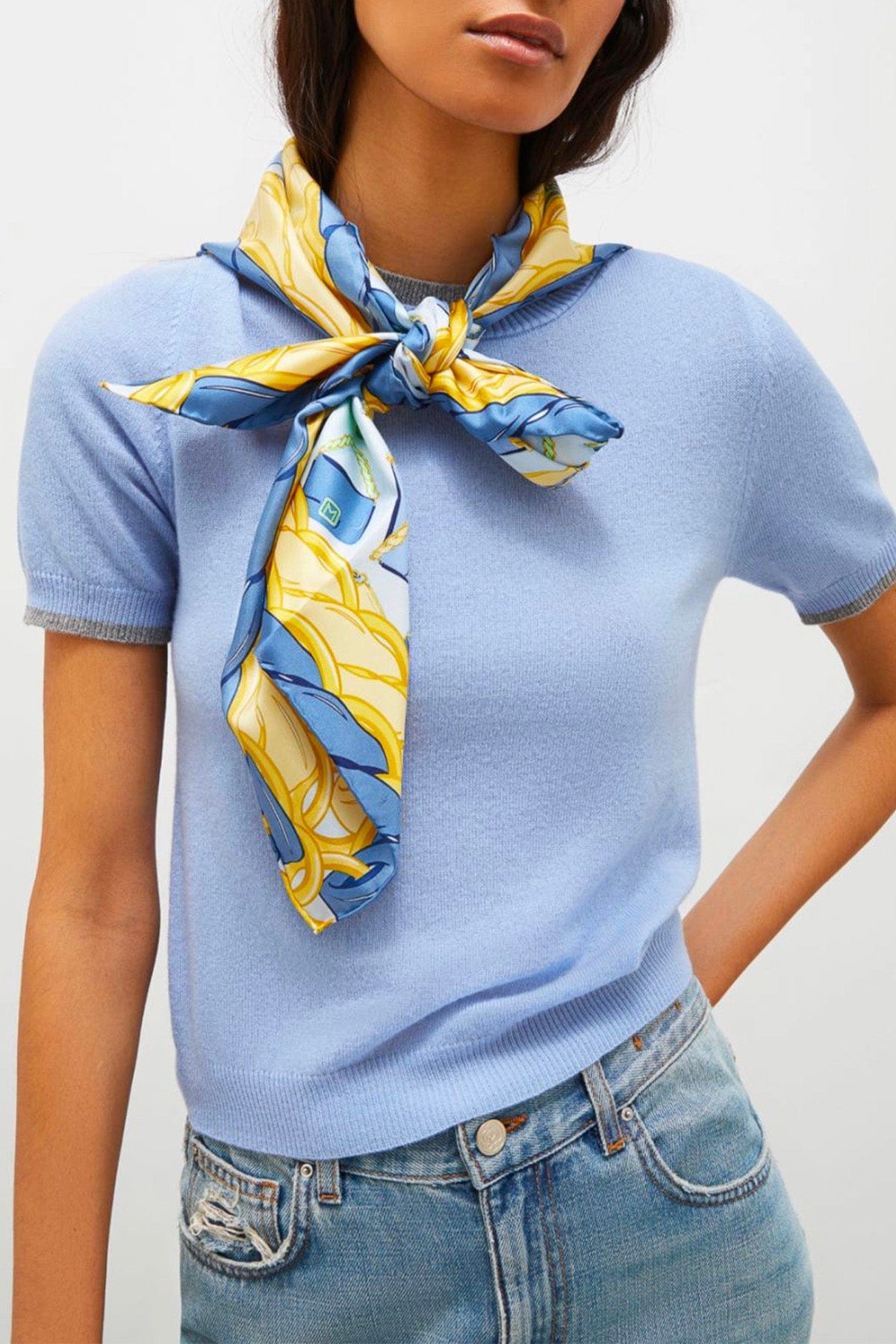 MARELLA FOULARD-SCIARPA-NASTRO  Foulard in seta stampato Marella Fida