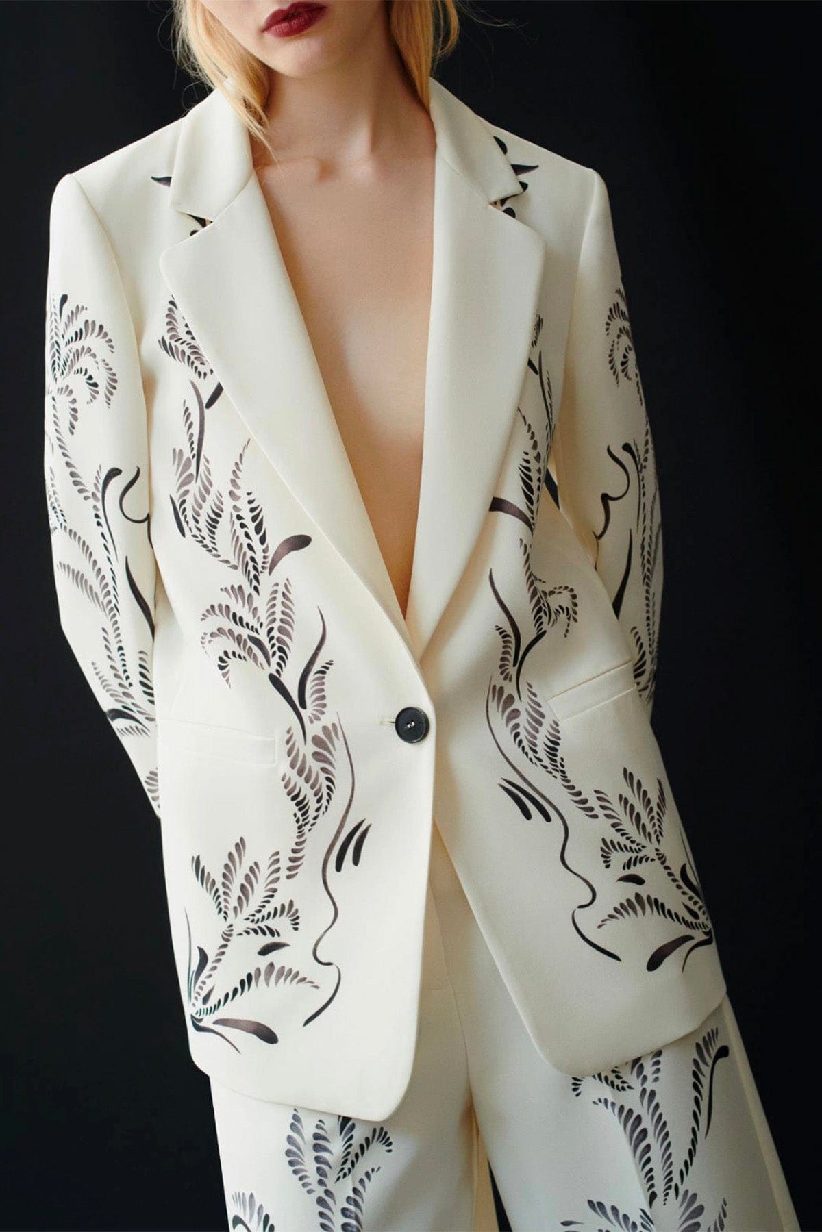 MARELLA GIACCA  Giacca bianca donna con stampa Marella Luciana
