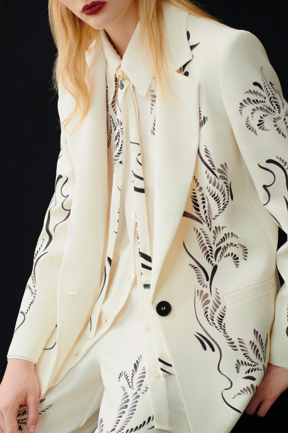 MARELLA GIACCA  Giacca bianca donna con stampa Marella Luciana