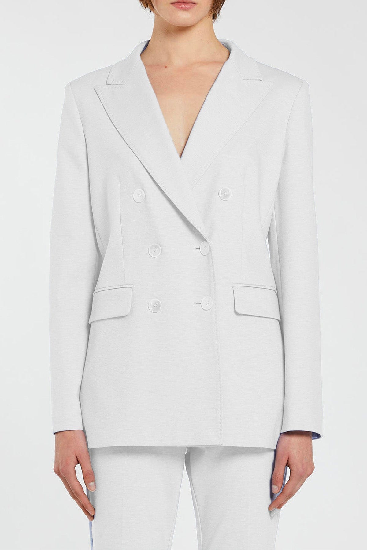 MARELLA GIACCA IN JERSEY  BIANCO / 34 Giacca Doppiopetto Donna Marella Occupe