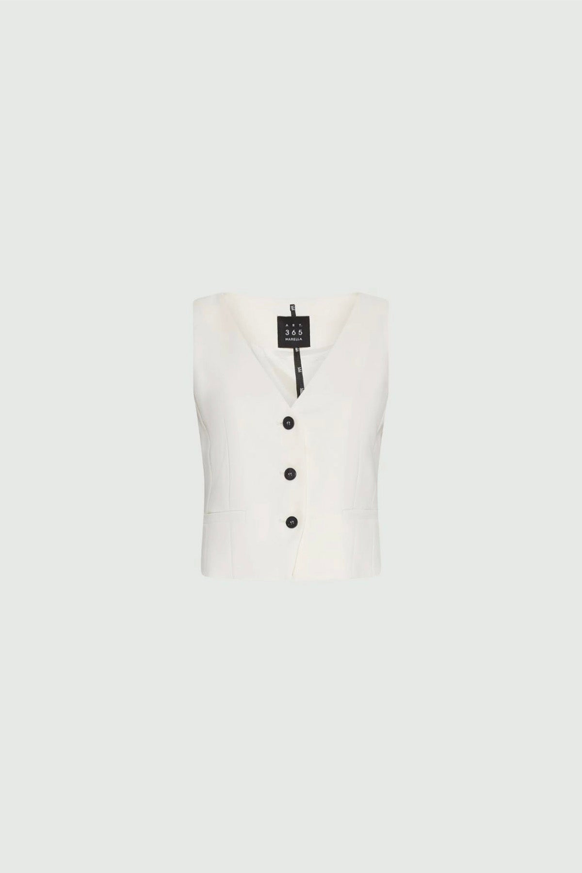 MARELLA GILET  BIANCO LANA / 34 Top bianco lana Marella Giberna