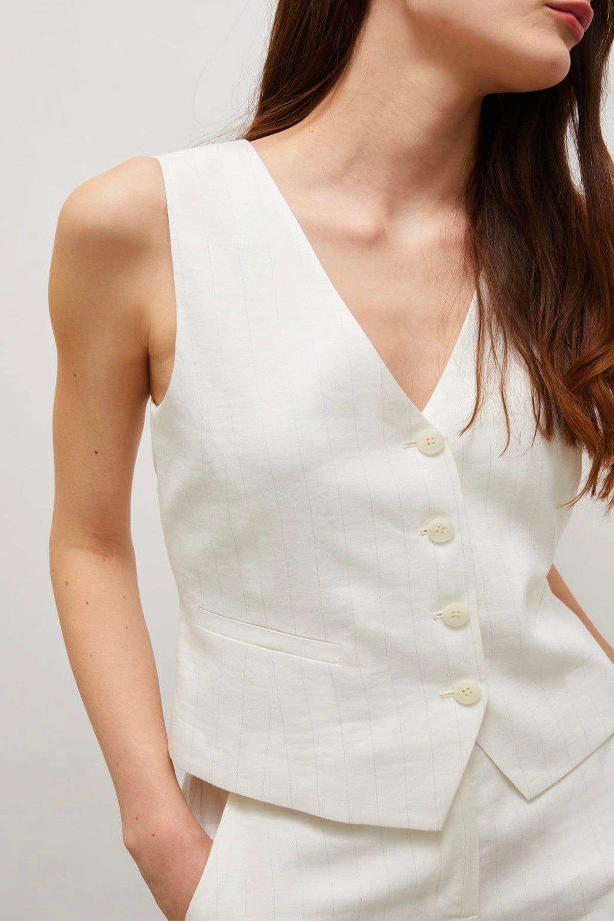 MARELLA GILET  Gilet panna donna Marfella Ceylon