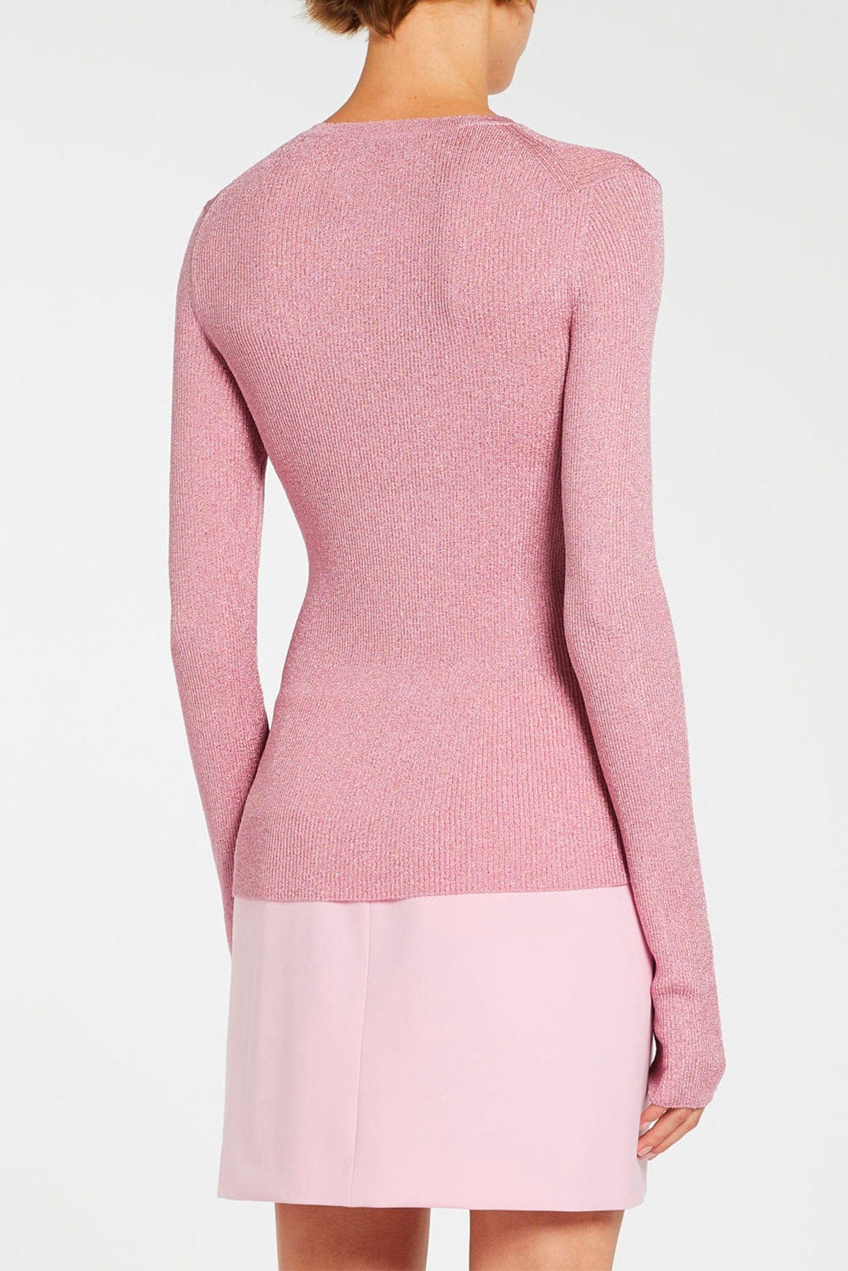 MARELLA MAGLIA-CANOTTIERA-TOP  ROSA / XXS Maglia donna con dettaglio fiore Marella Lazise