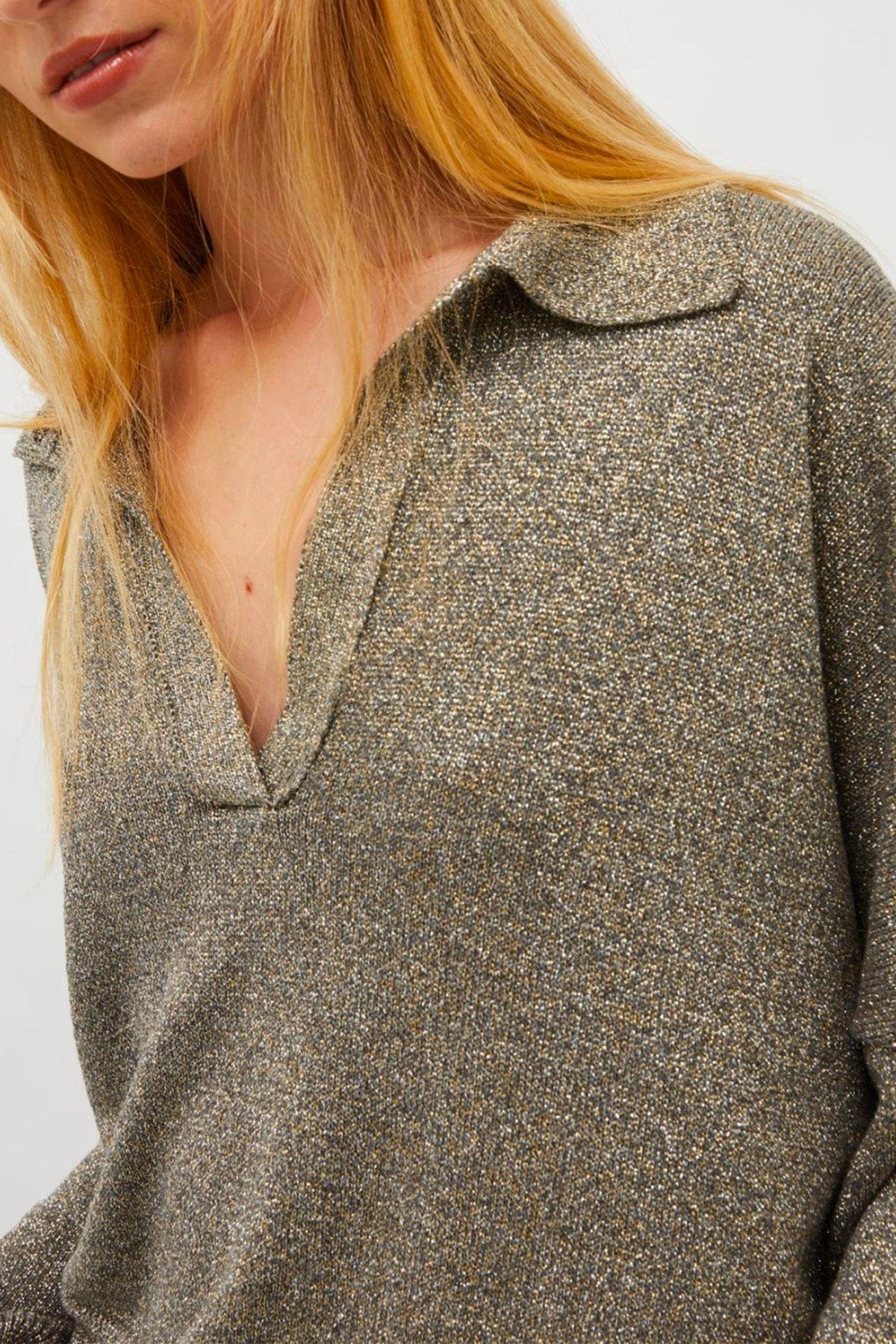 MARELLA MAGLIA-CANOTTIERA-TOP  Maglia in lurex donna Marella Aceri