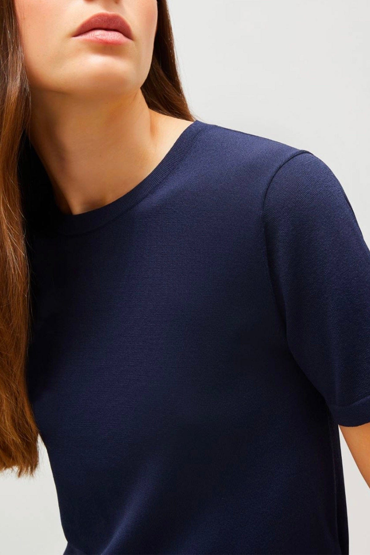 MARELLA MAGLIA-CANOTTIERA-TOP  BLU NAVY / XXS T-Shirt in maglia donna Marella Lawia2
