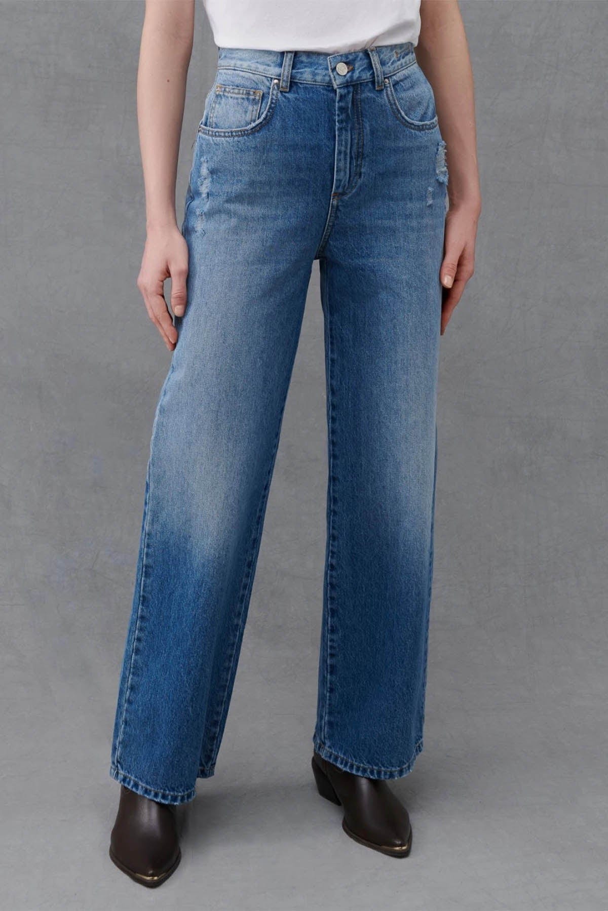 MARELLA PANTALONE IN DENIM  Jeans Over Donna Marella Wleg