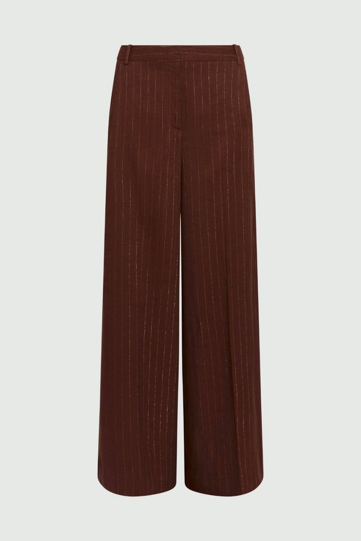 MARELLA PANTALONE LUNGO  CACAO / 34 Pantaloni donna gessati in lurex Marella Ercole