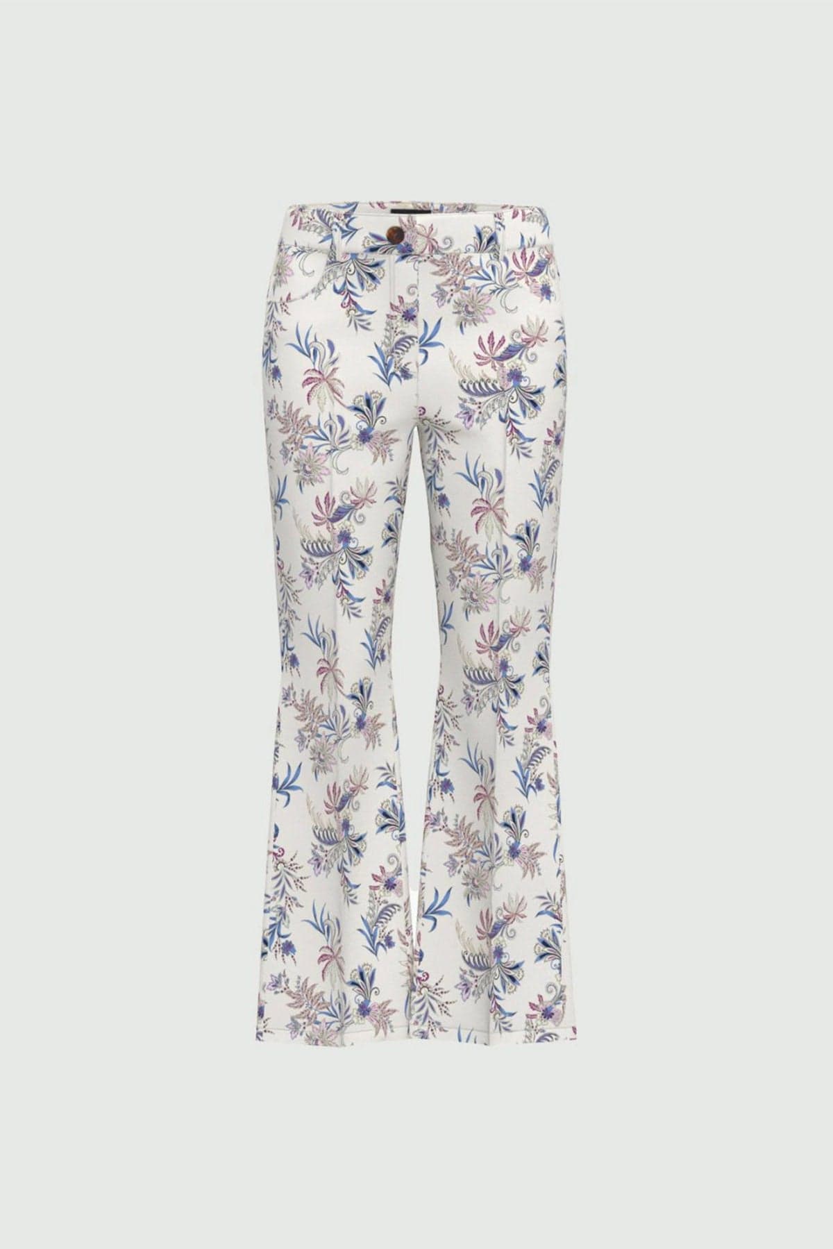 MARELLA PANTALONE LUNGO  FONDO BIANCO STAMPA / 38 Pantaloni fiorati donna Emme Marella Rail