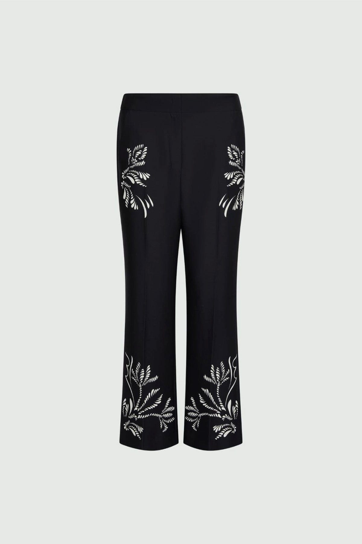 MARELLA PANTALONE LUNGO  NERO / 34 Pantaloni neri con stampa donna Marella Egizio