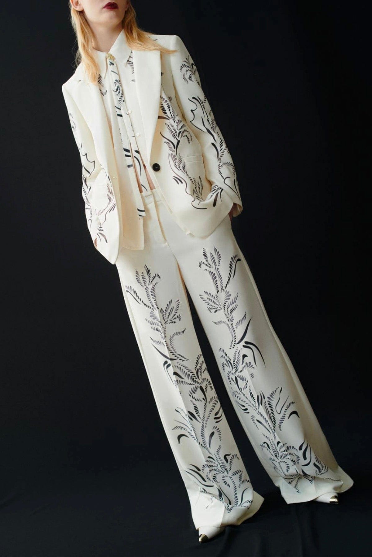 MARELLA PANTALONE LUNGO  Pantaloni donna bianco lana Marella Pesco