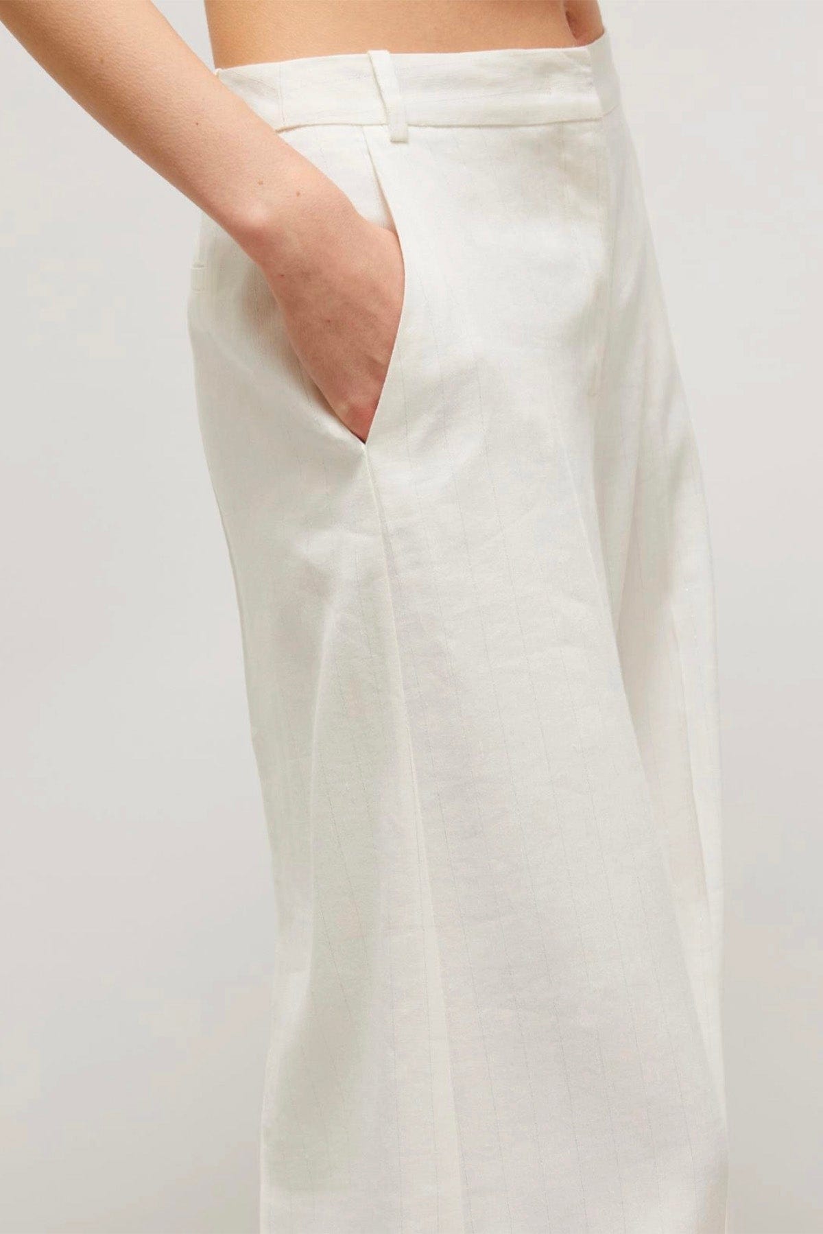 MARELLA PANTALONE LUNGO  Pantaloni donna gessati in lurex Marella Ercole
