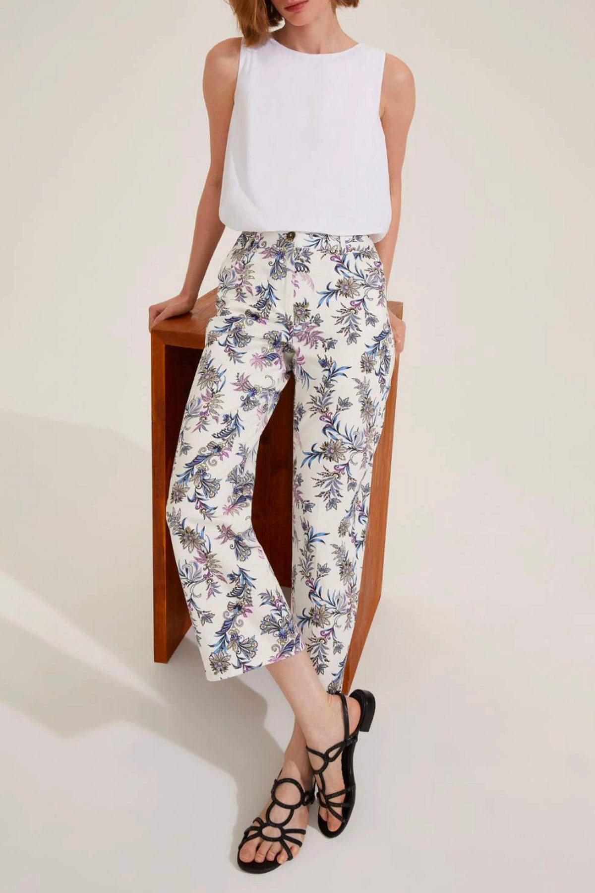 MARELLA PANTALONE LUNGO  Pantaloni fiorati donna Emme Marella Rail