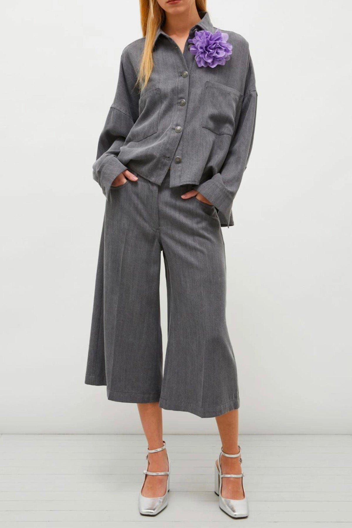 MARELLA PANTALONE LUNGO  Pantaloni grigi donna Marella Samara