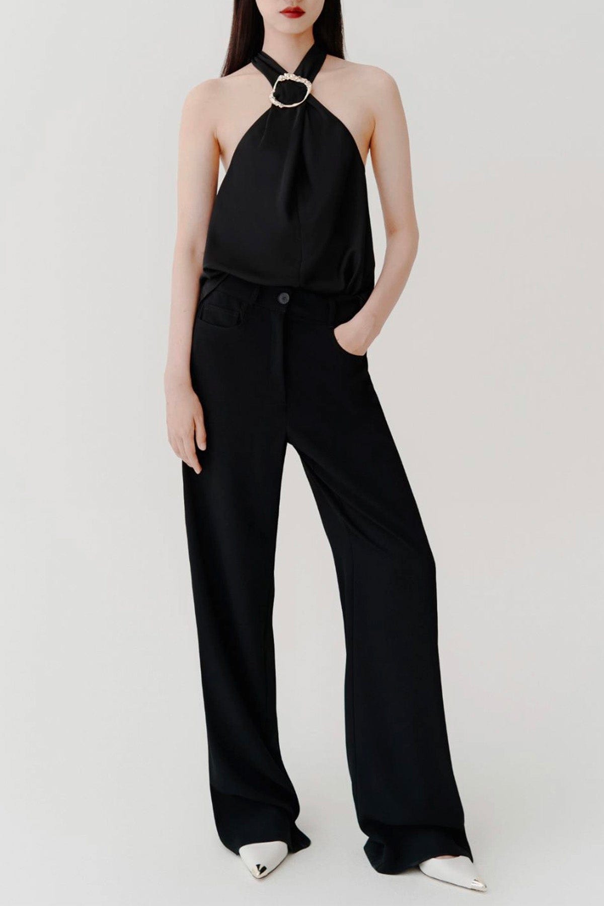 MARELLA PANTALONE LUNGO  NERO / 34 Pantaloni neri donna Marella Luisa