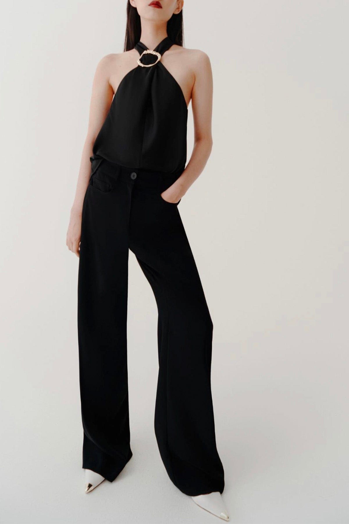 MARELLA PANTALONE LUNGO  Pantaloni neri donna Marella Luisa