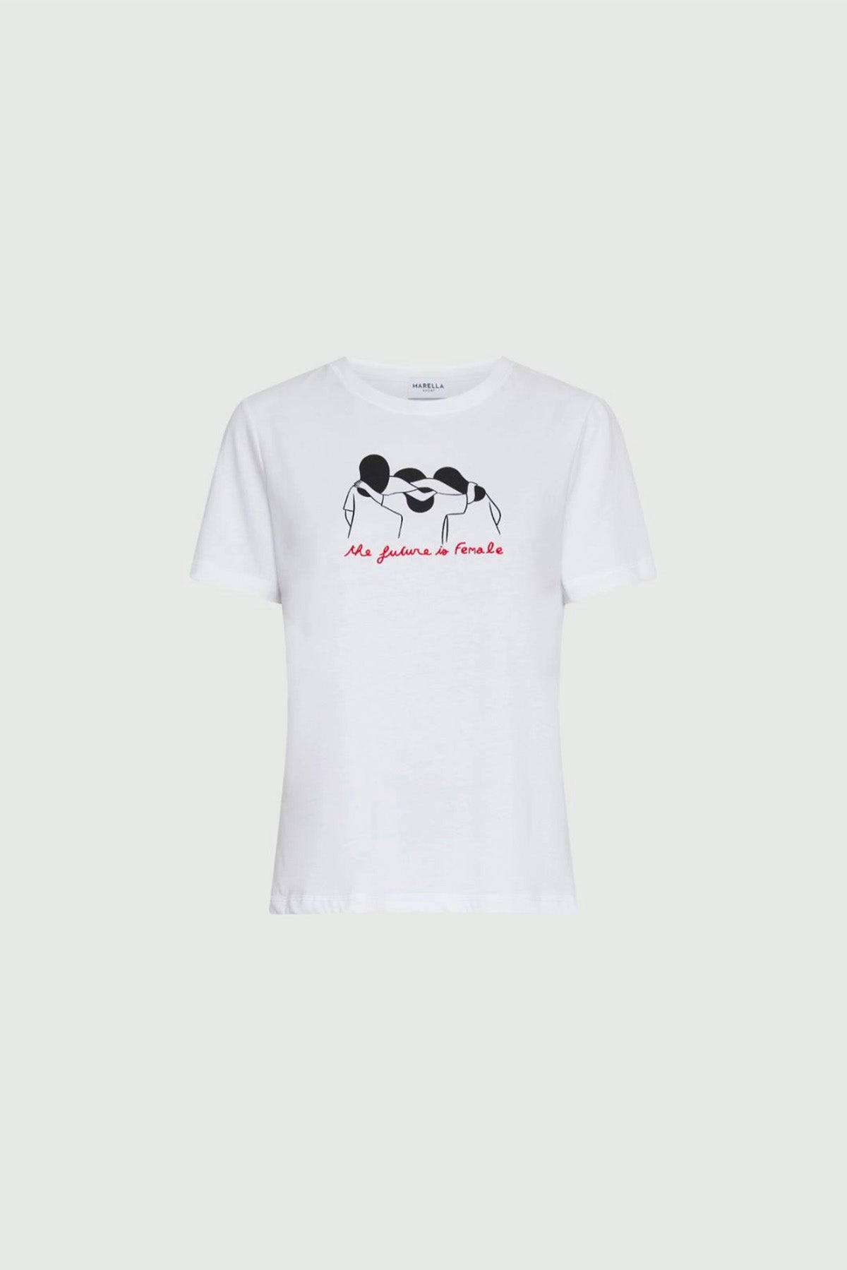 MARELLA T&#39;SHIRT  ABBRACCIO / XXS T-Shirt Bianca Donna Marella Caucaso