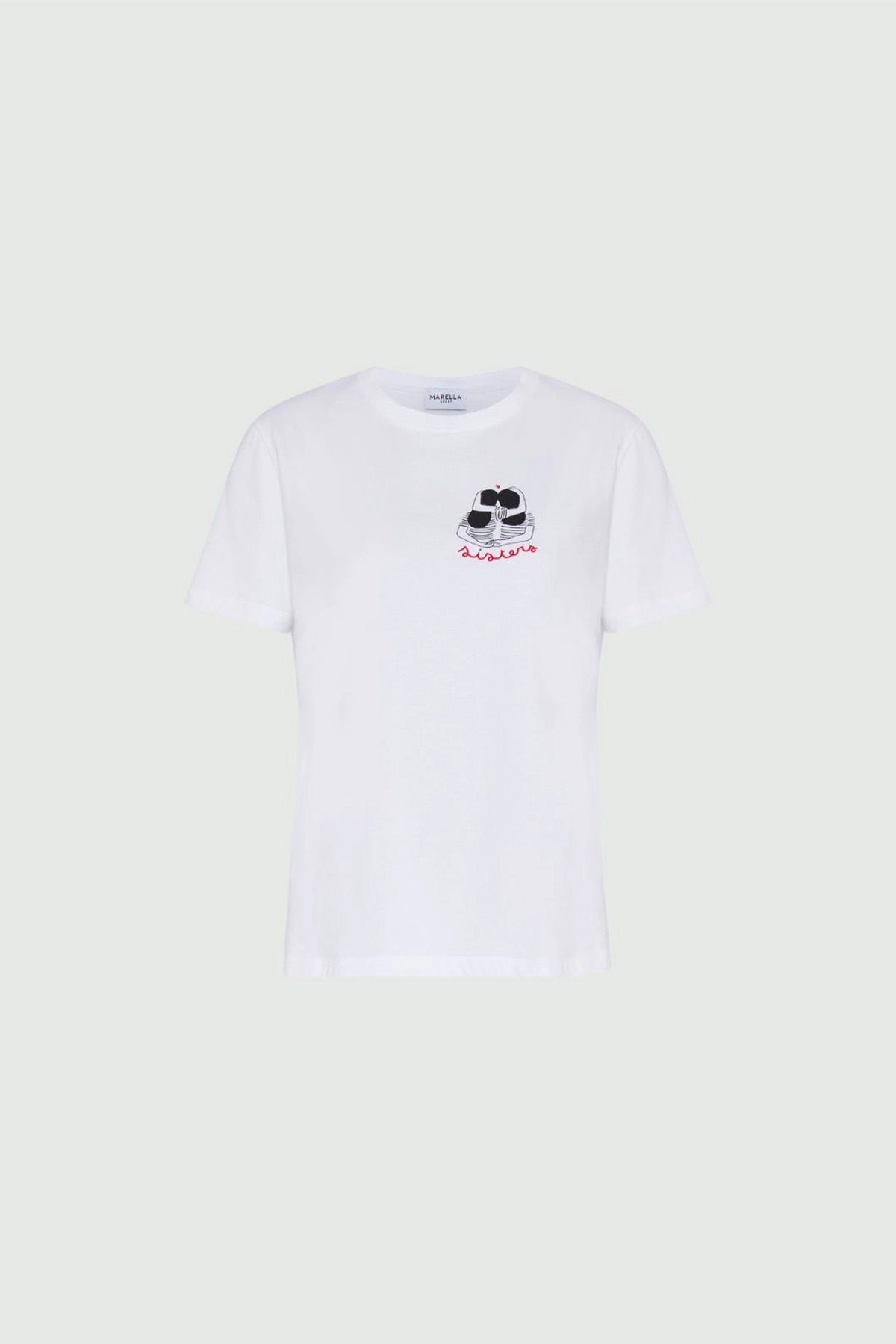 MARELLA T'SHIRT  SISTERS / XXS T-Shirt Bianca Donna Marella Caucaso