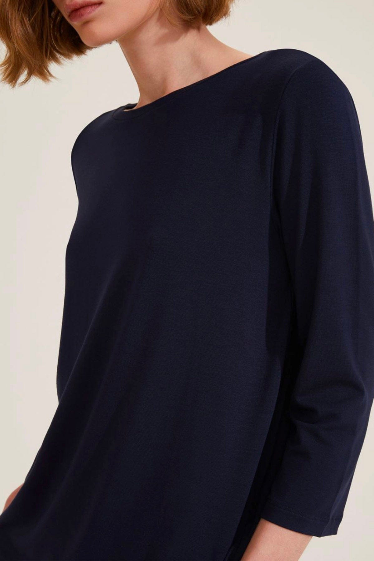 MARELLA T'SHIRT  BLU TINTA UNITA / XXS T-Shirt donna Emme Marella Lidia