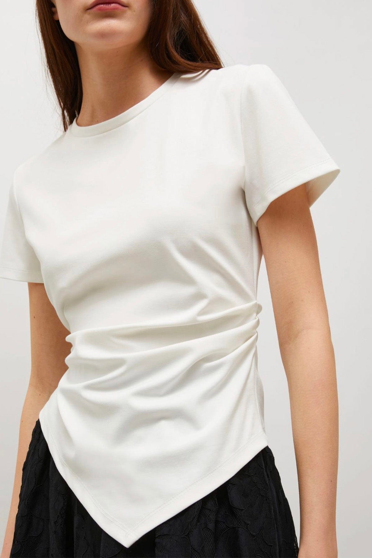 MARELLA T'SHIRT  BIANCO / XXS T-Shirt donna in jersey Marella Curvato